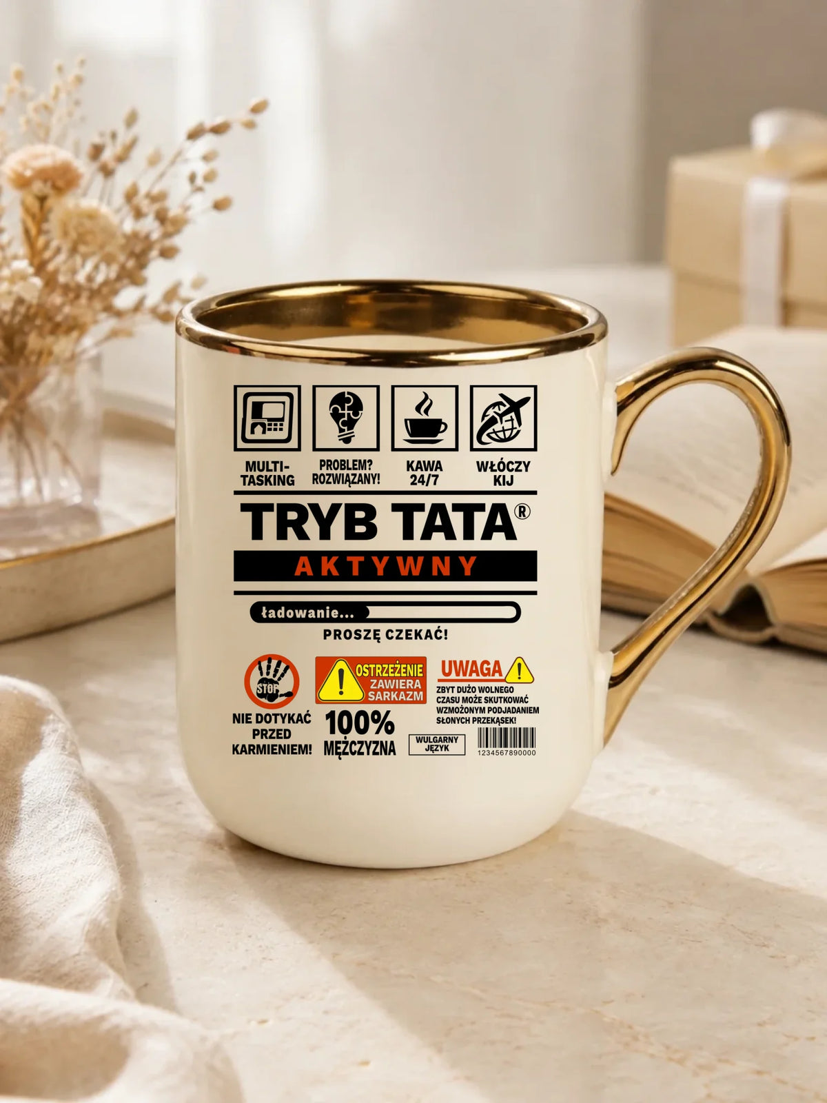 Tryb tata aktywny | Kubek elegant na prezent DT51