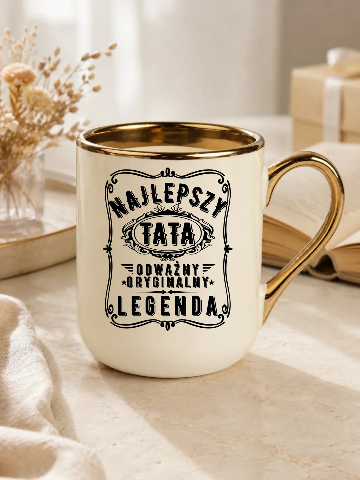 Najlepszy tata legenda | Kubek elegant prezent dla taty DT47