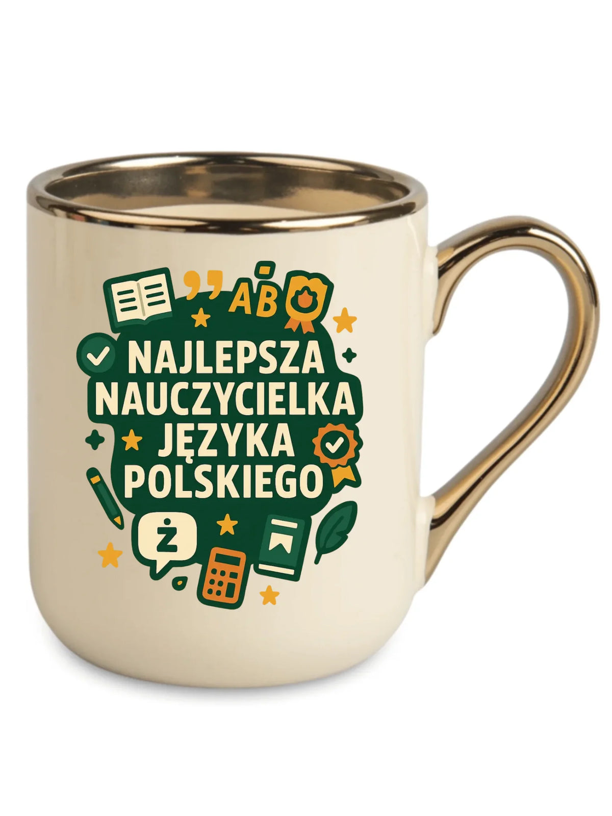 Najlepsza nauczycielka języka polskiego | Kubek elegant na prezent N75