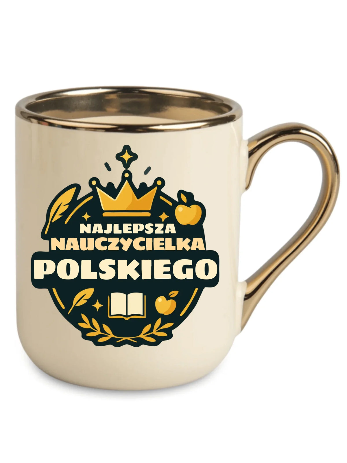 Najlepsza nauczycielka języka polskiego | Kubek elegant prezent dla polonistki N41