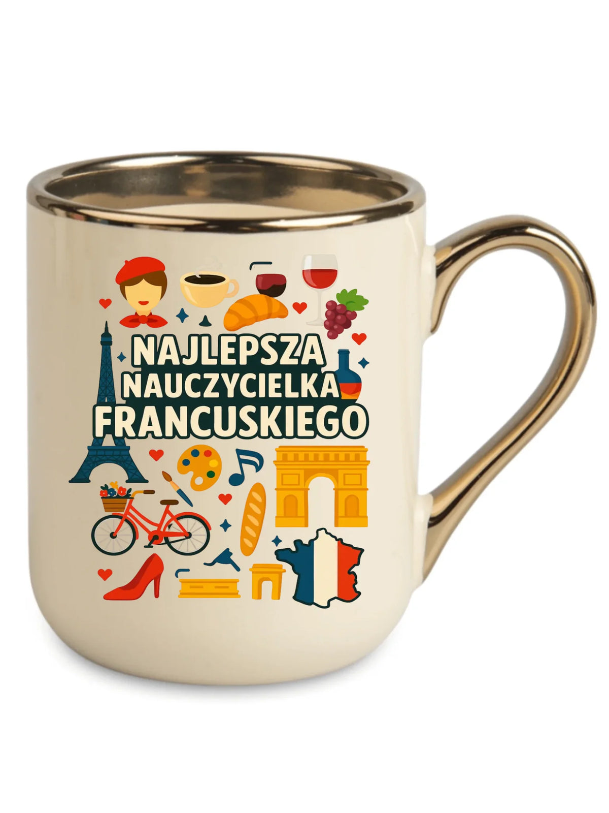 Nauczycielka języka francuskiego | Kubek elegant na prezent N58