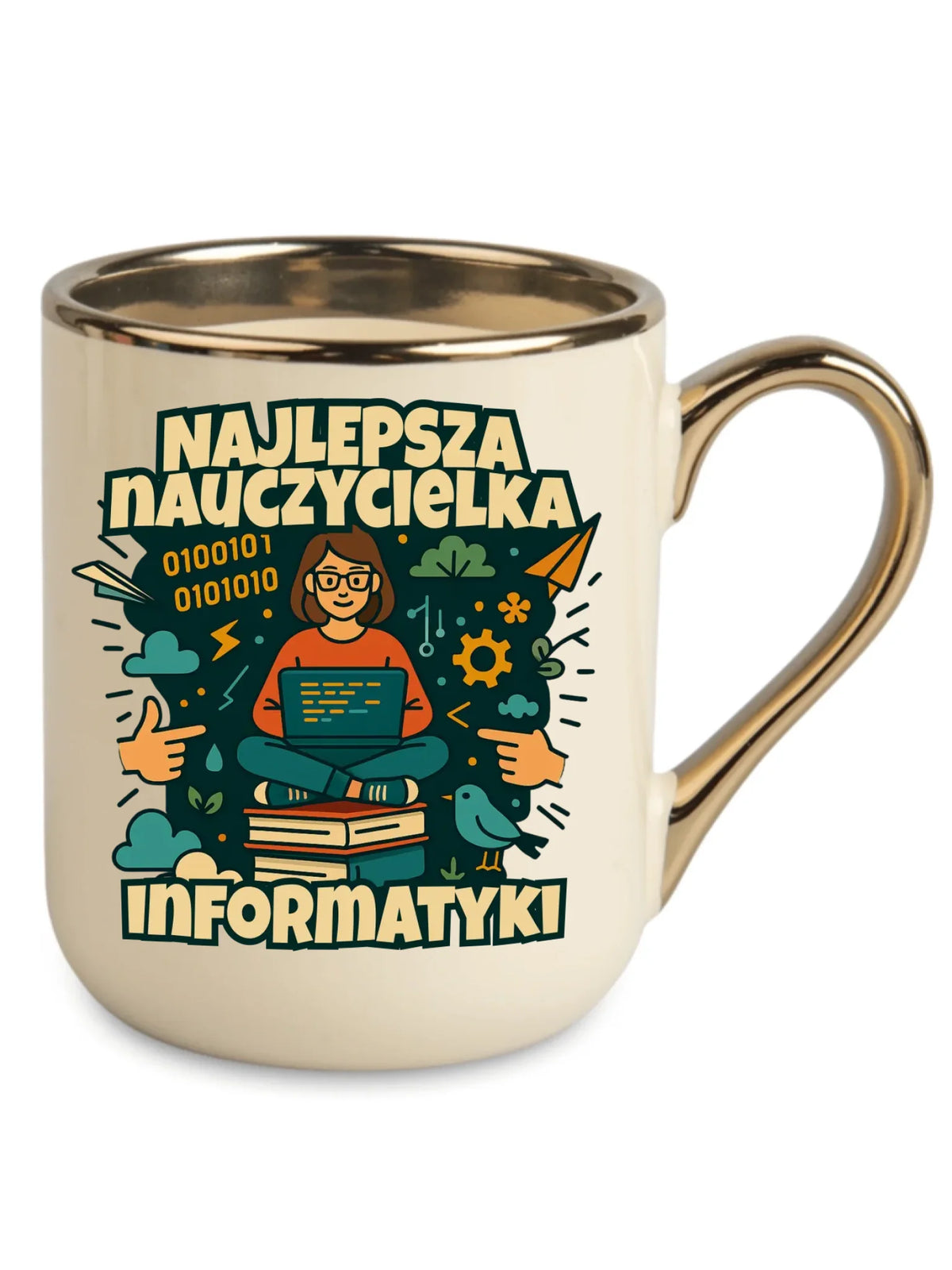 Najlepsza nauczycielka informatyki | Kubek elegant na prezent N51