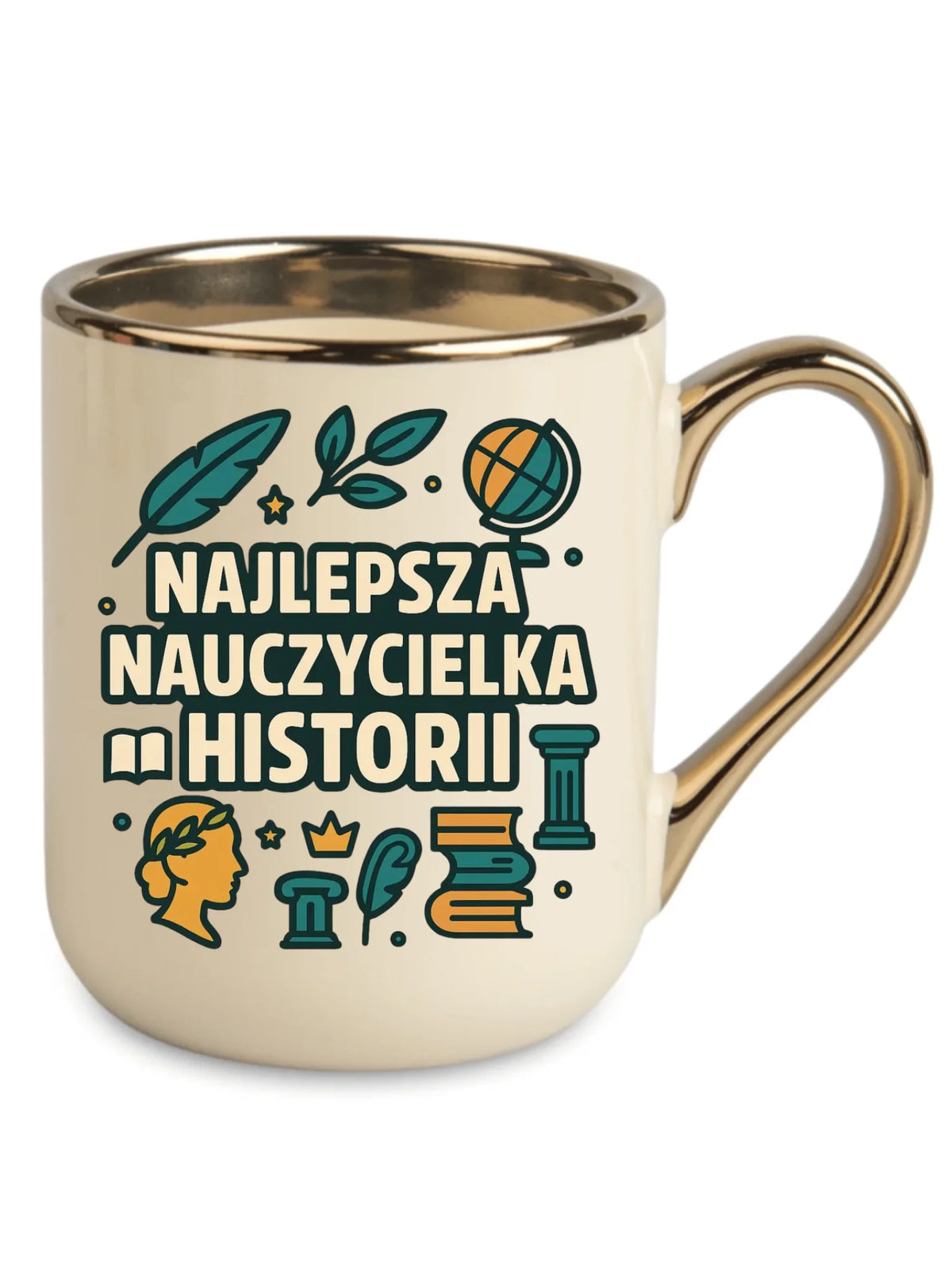 Najlepsza nauczycielka historii | Kubek elegant prezent dla nauczycielki N57