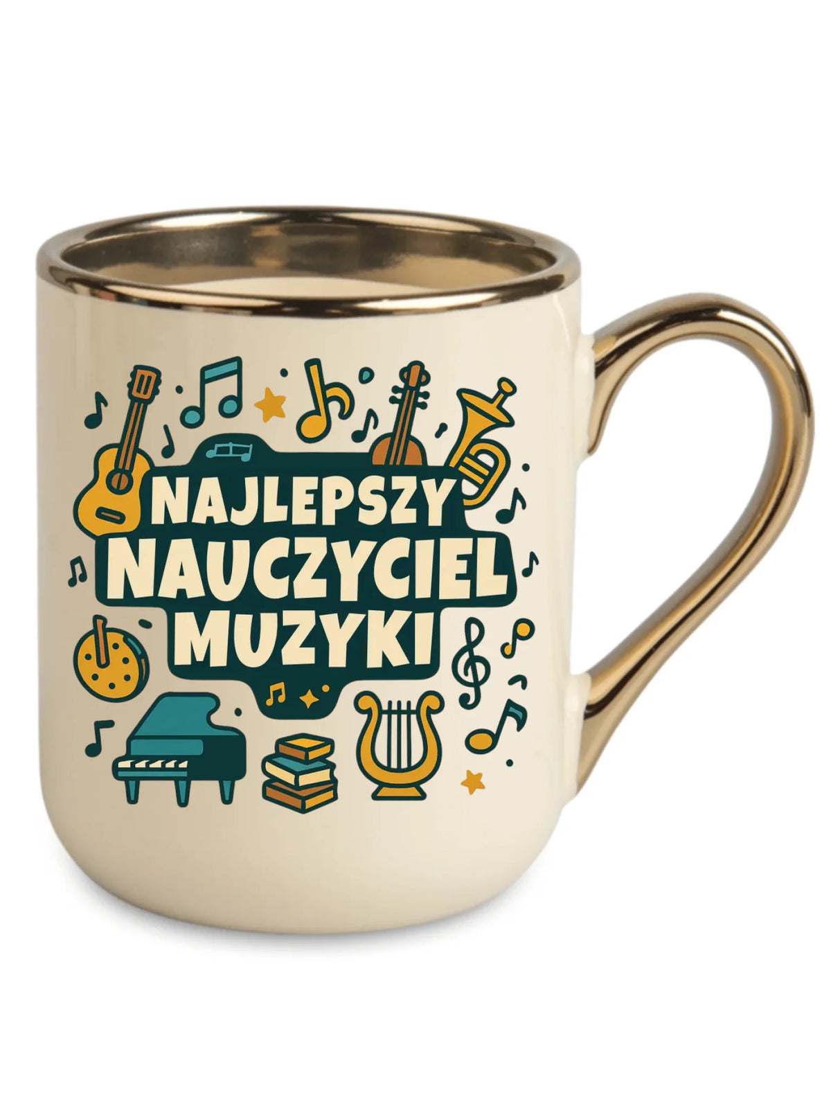 Najlepszy nauczyciel muzyki | Kubek elegant prezent dla nauczyciela N52