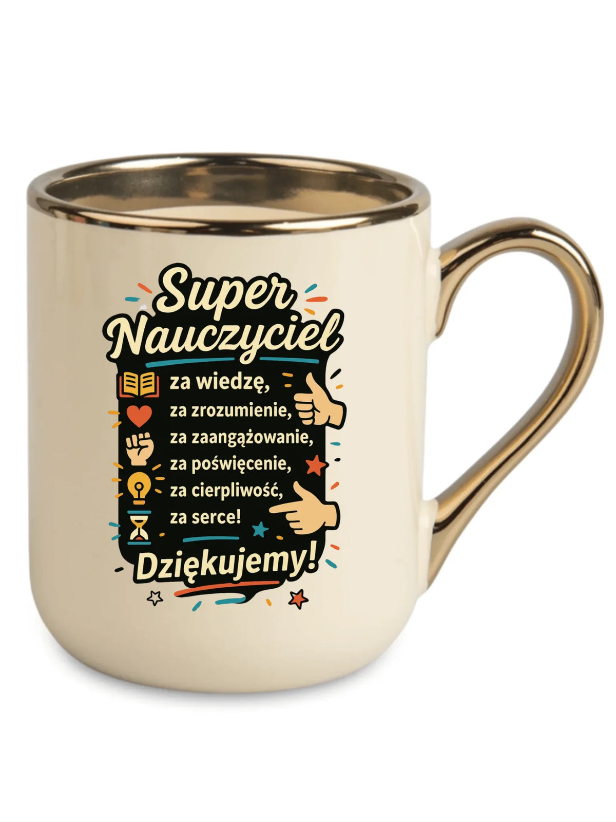 Super Nauczyciel Podziękowanie | Kubek elegant prezent na Zakończenie Roku Szkolnego N32