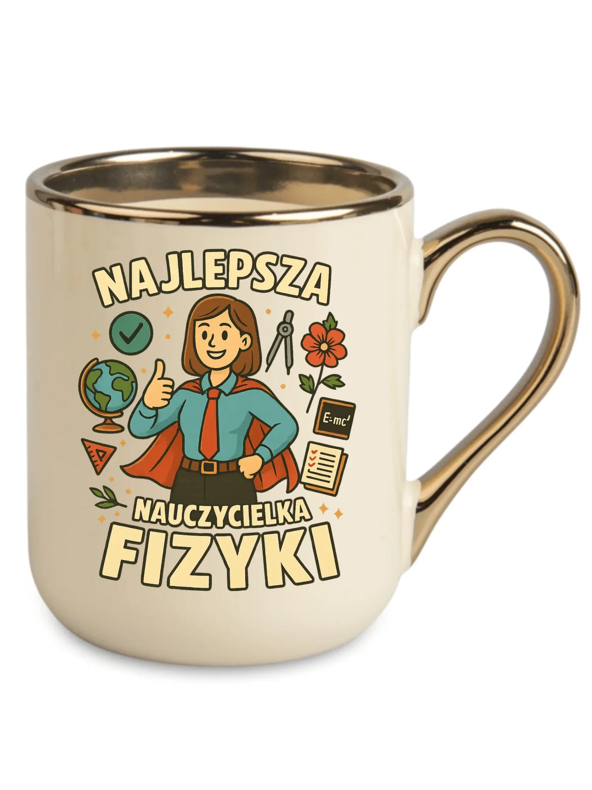 Najlepsza nauczycielka fizyki | Kubek elegant na prezent N23