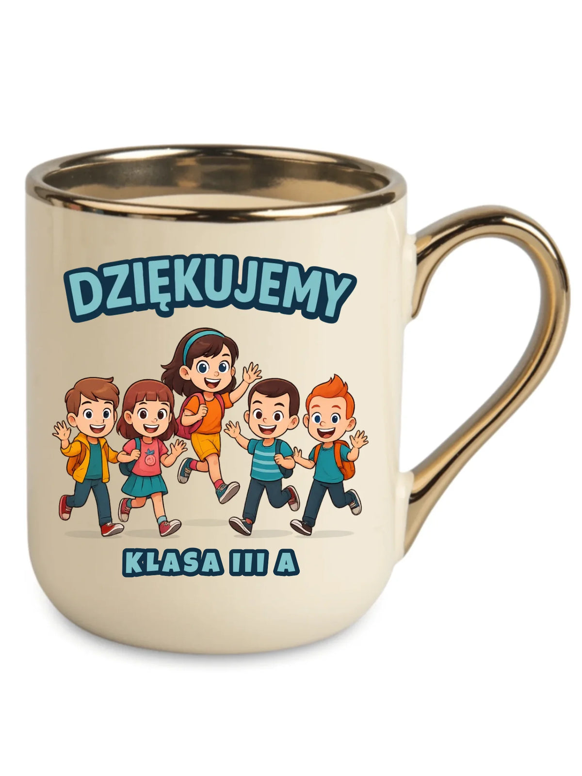 Podziękowanie od klasy dla nauczyciela | Kubek elegant prezent Zakończenie Roku Szkolnego N11