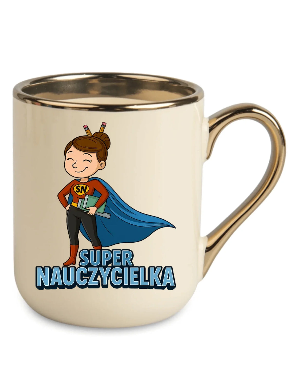 Super Nauczycielka | Kubek elegant dla nauczycielki na prezent N08