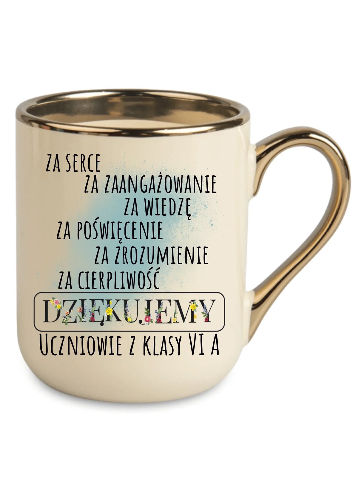Podziękowanie dla nauczyciela od klasy na prezent | Kubek elegant N06