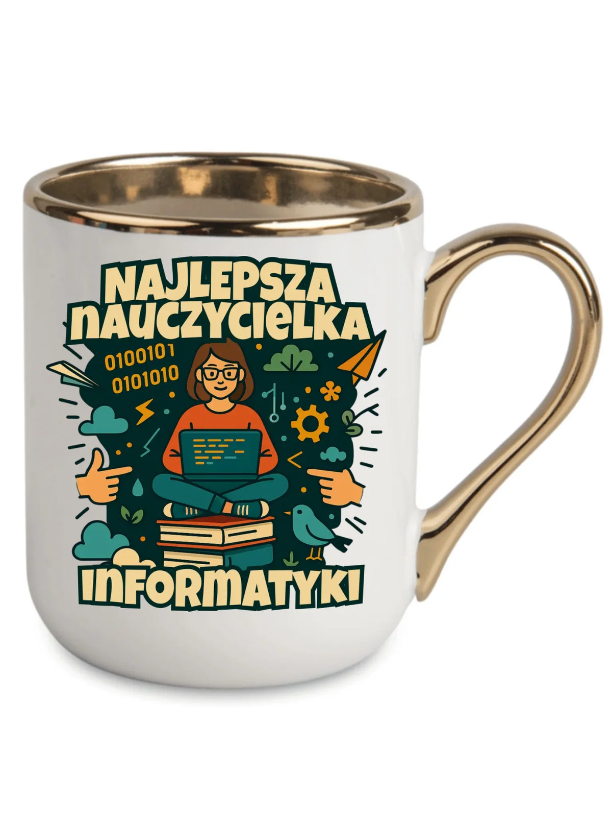 Najlepsza nauczycielka informatyki | Kubek elegant na prezent N51