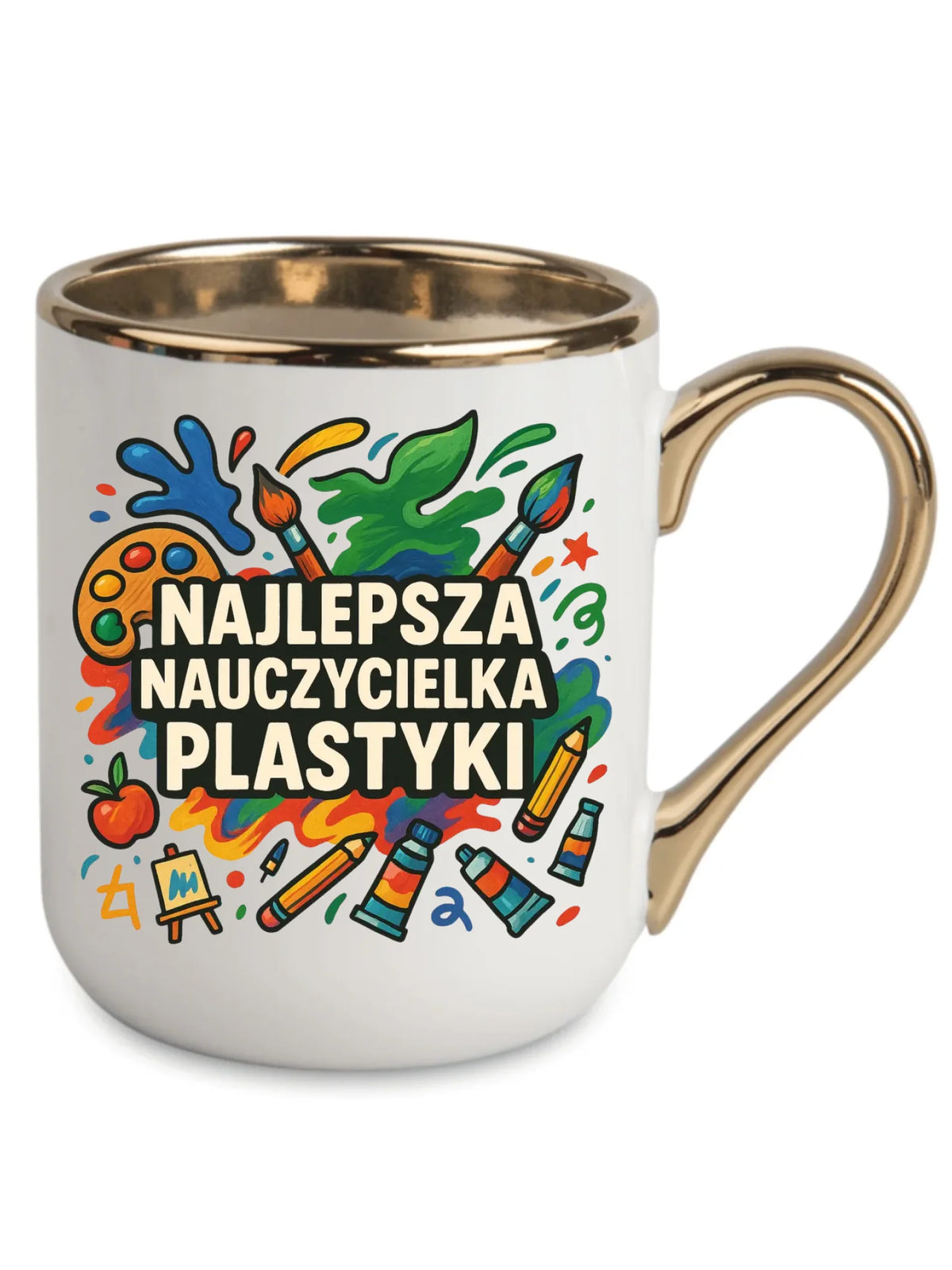 Najlepsza nauczycielka plastyki | Kubek elegant prezent dla nauczycielki N49
