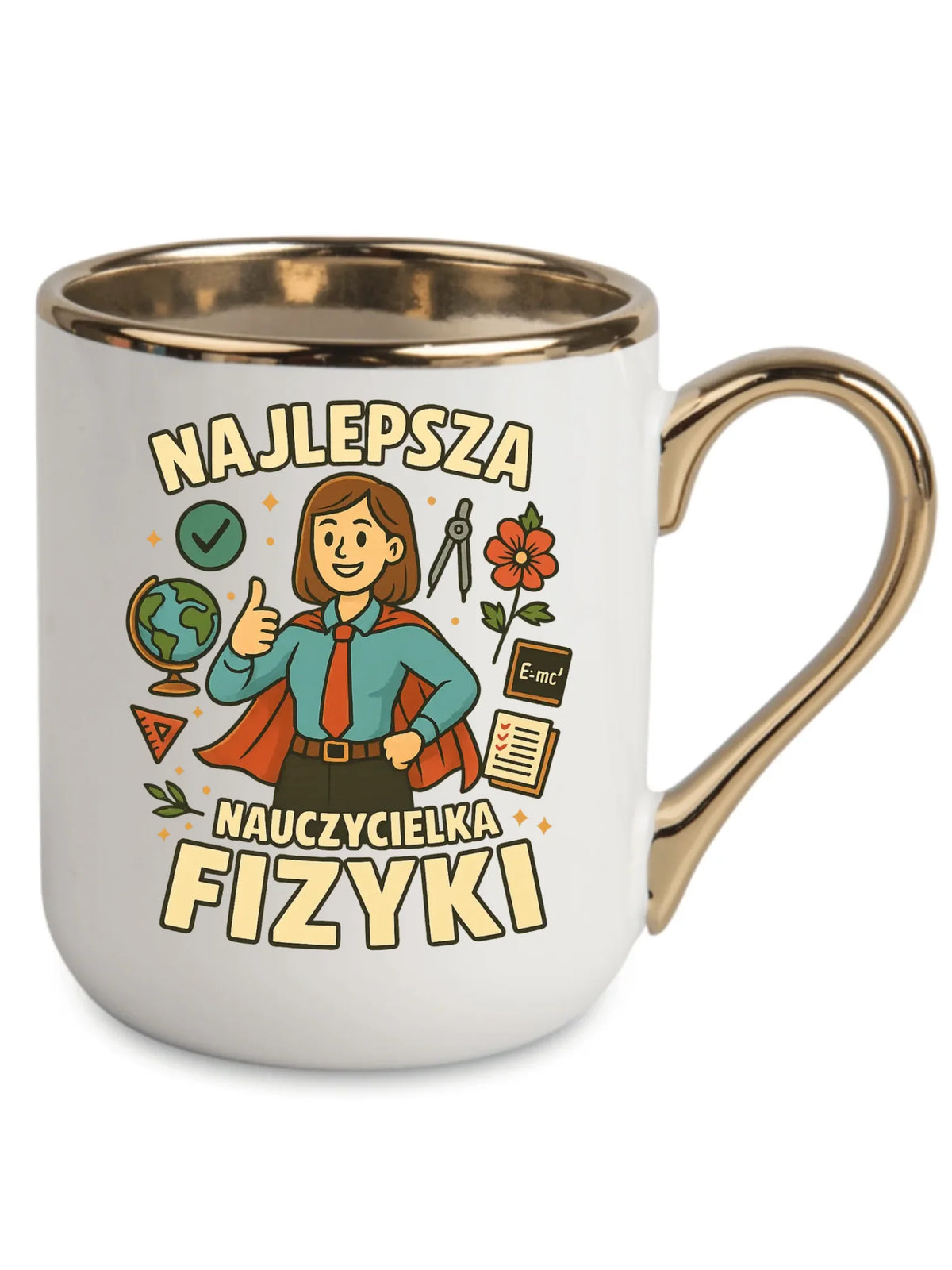 Najlepsza nauczycielka fizyki | Kubek elegant na prezent N23