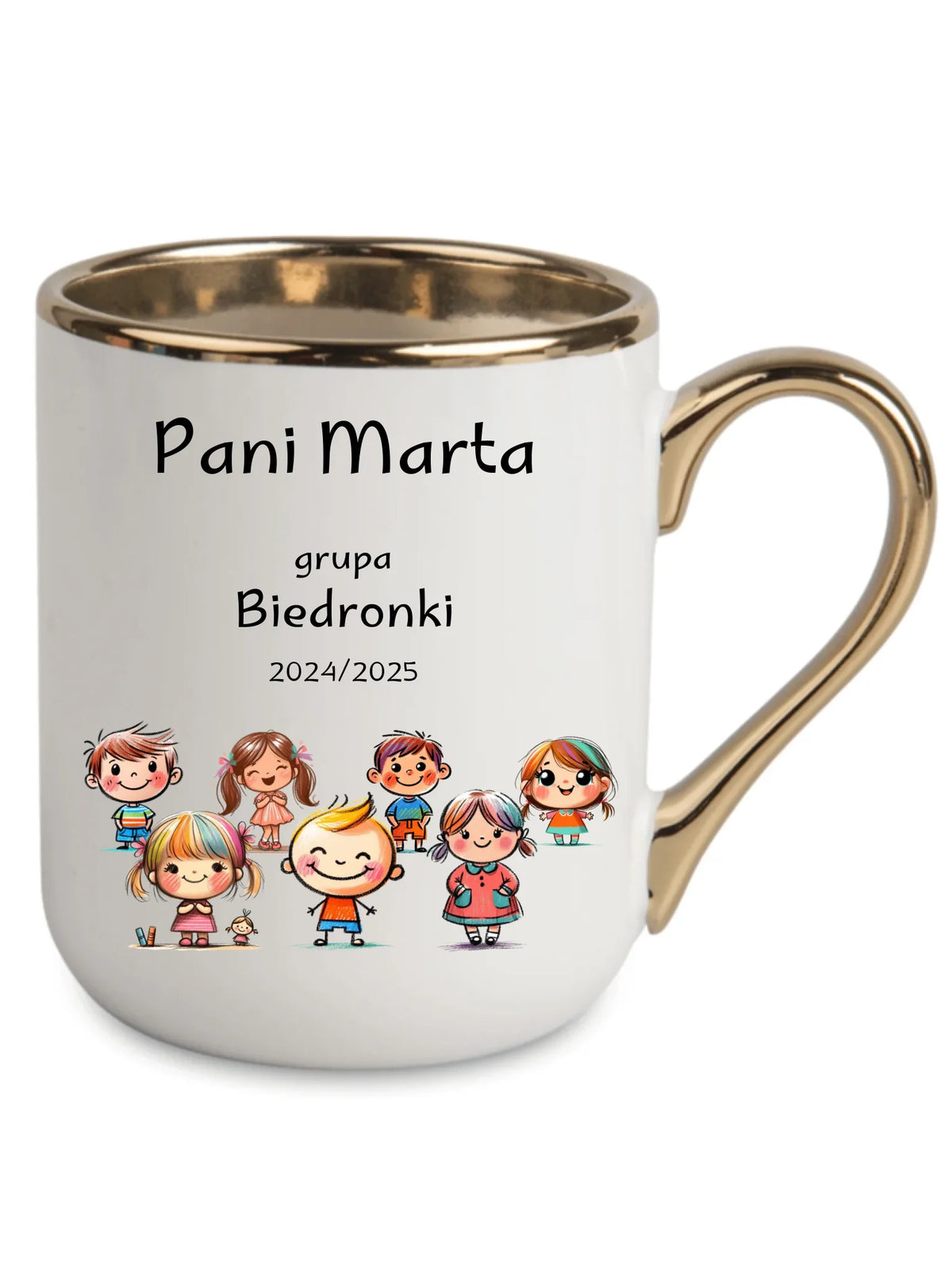 Przedszkolaki | Personalizowany kubek elegant dla nauczycielki N03