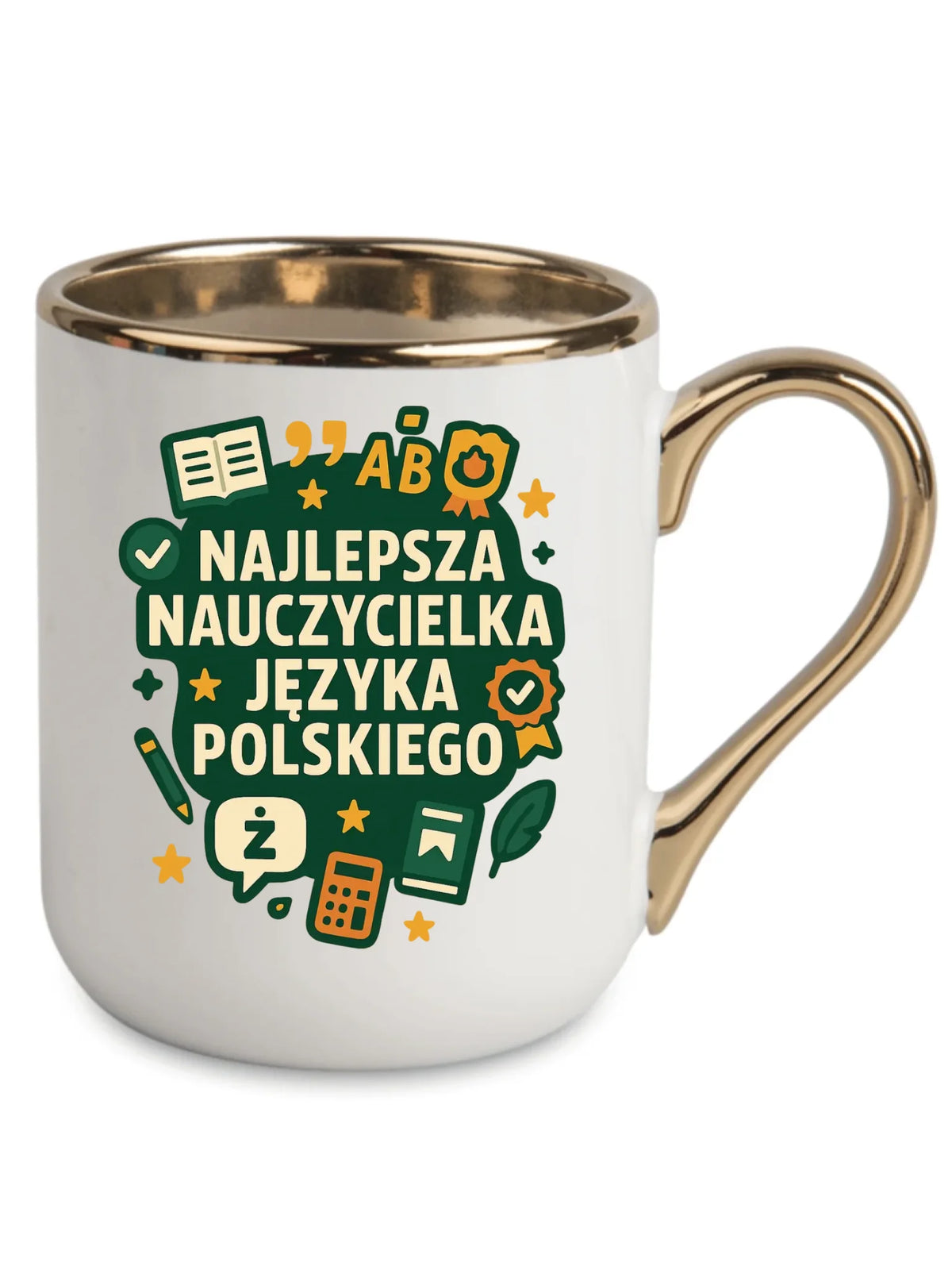 Najlepsza nauczycielka języka polskiego | Kubek elegant na prezent N75