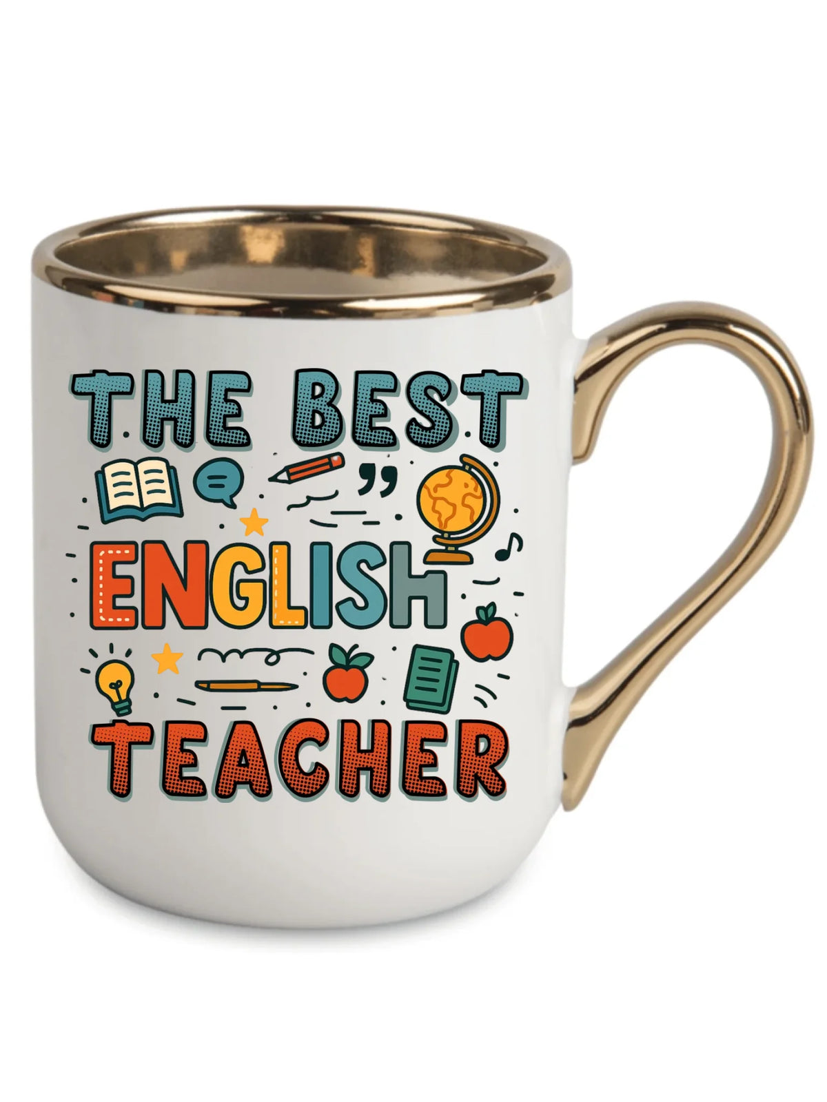 The best english teacher | Kubek elegant dla nauczyciela angielskiego N53