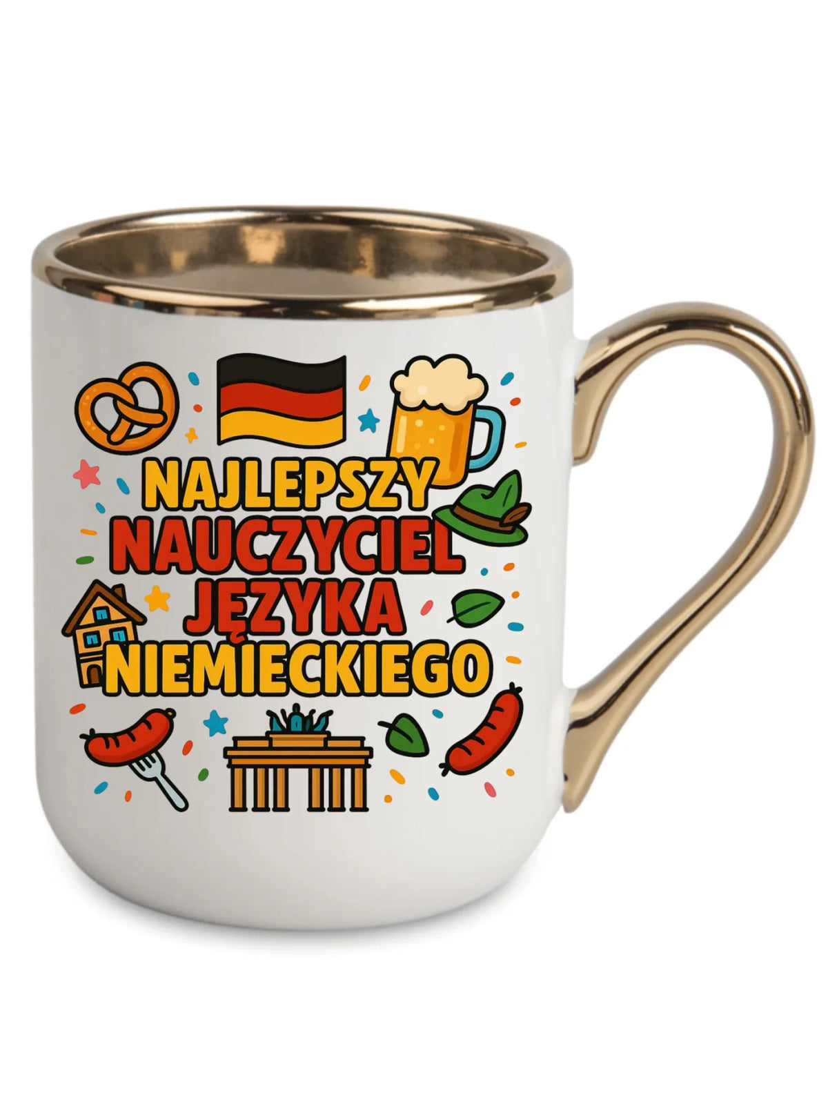 Najlepszy nauczyciel języka niemieckiego | Kubek elegant na prezent N54