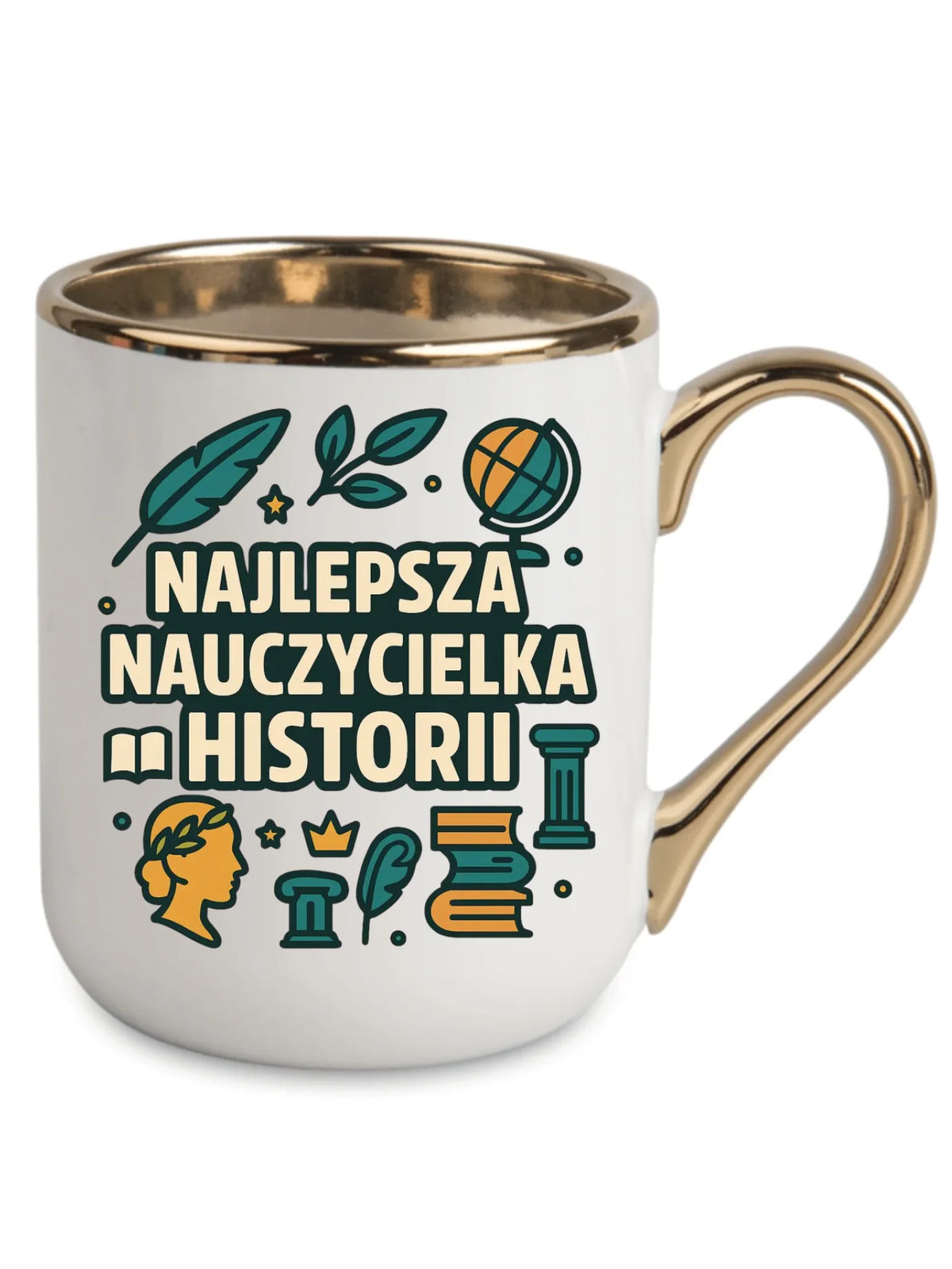 Najlepsza nauczycielka historii | Kubek elegant prezent dla nauczycielki N57