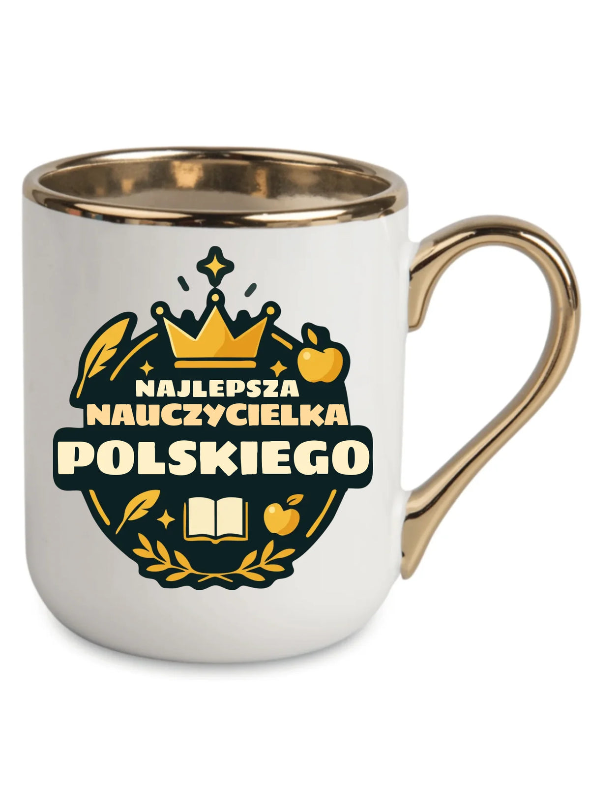 Najlepsza nauczycielka języka polskiego | Kubek elegant prezent dla polonistki N41