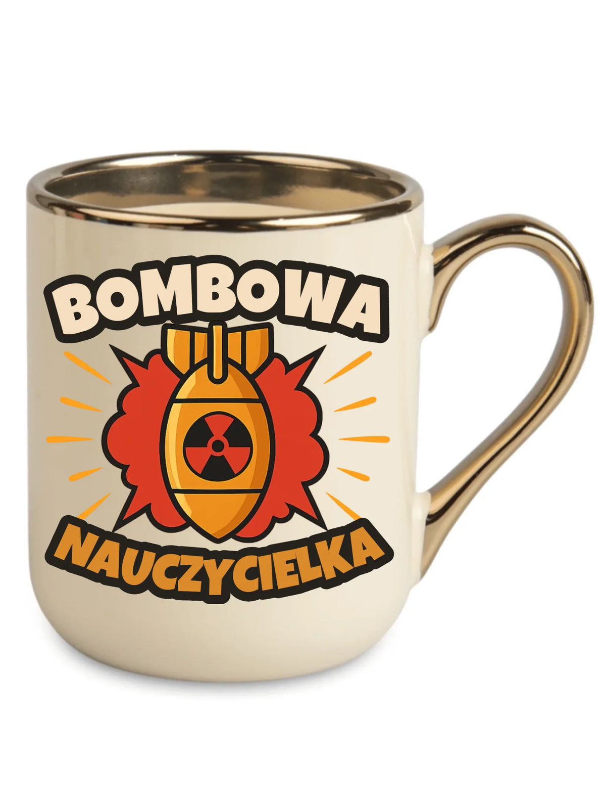 Bombowa nauczycielka | Kubek elegant prezent dla nauczycielki N34