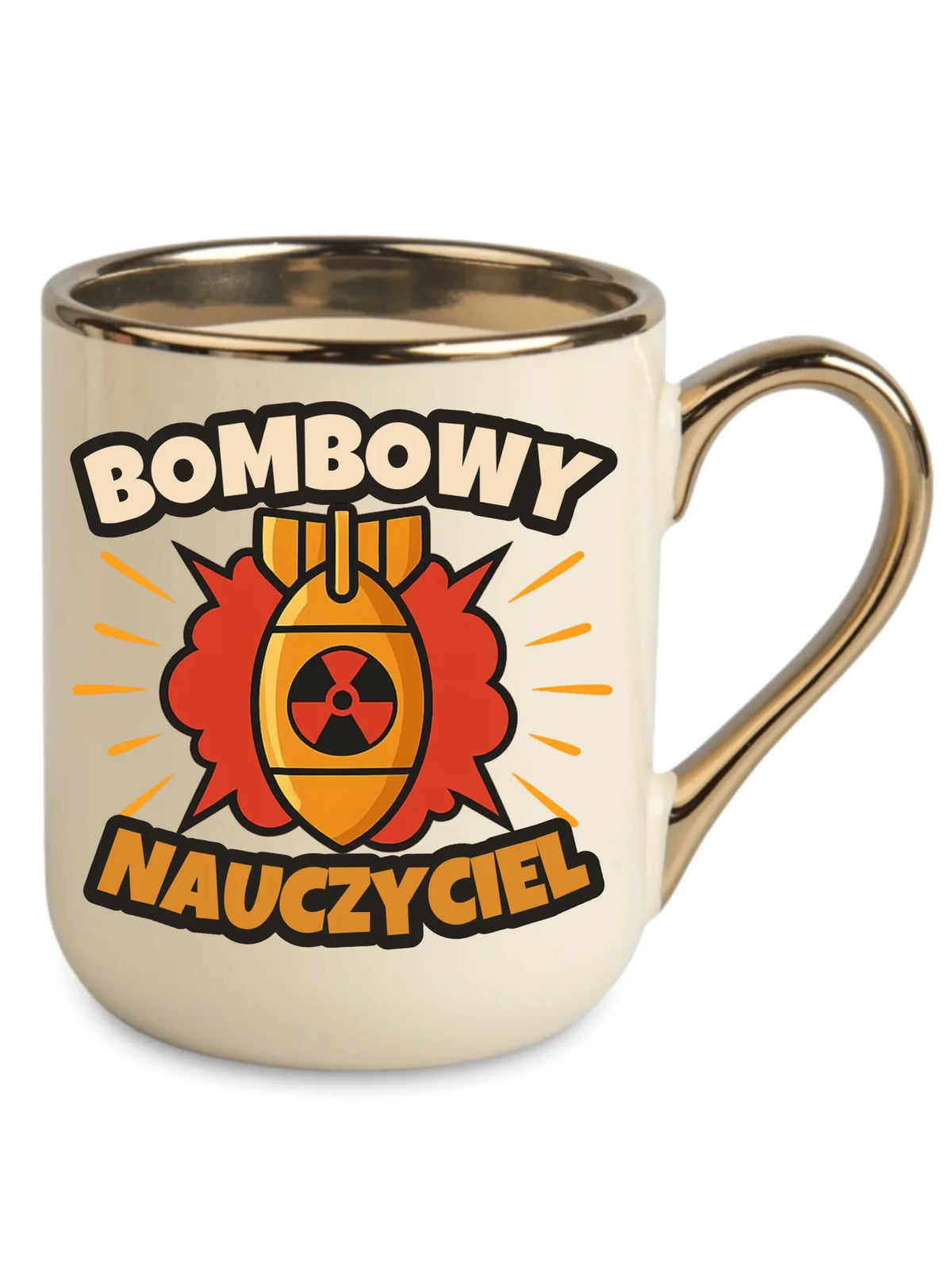 Bombowy nauczyciel | Kubek elegant prezent dla nauczyciela N36