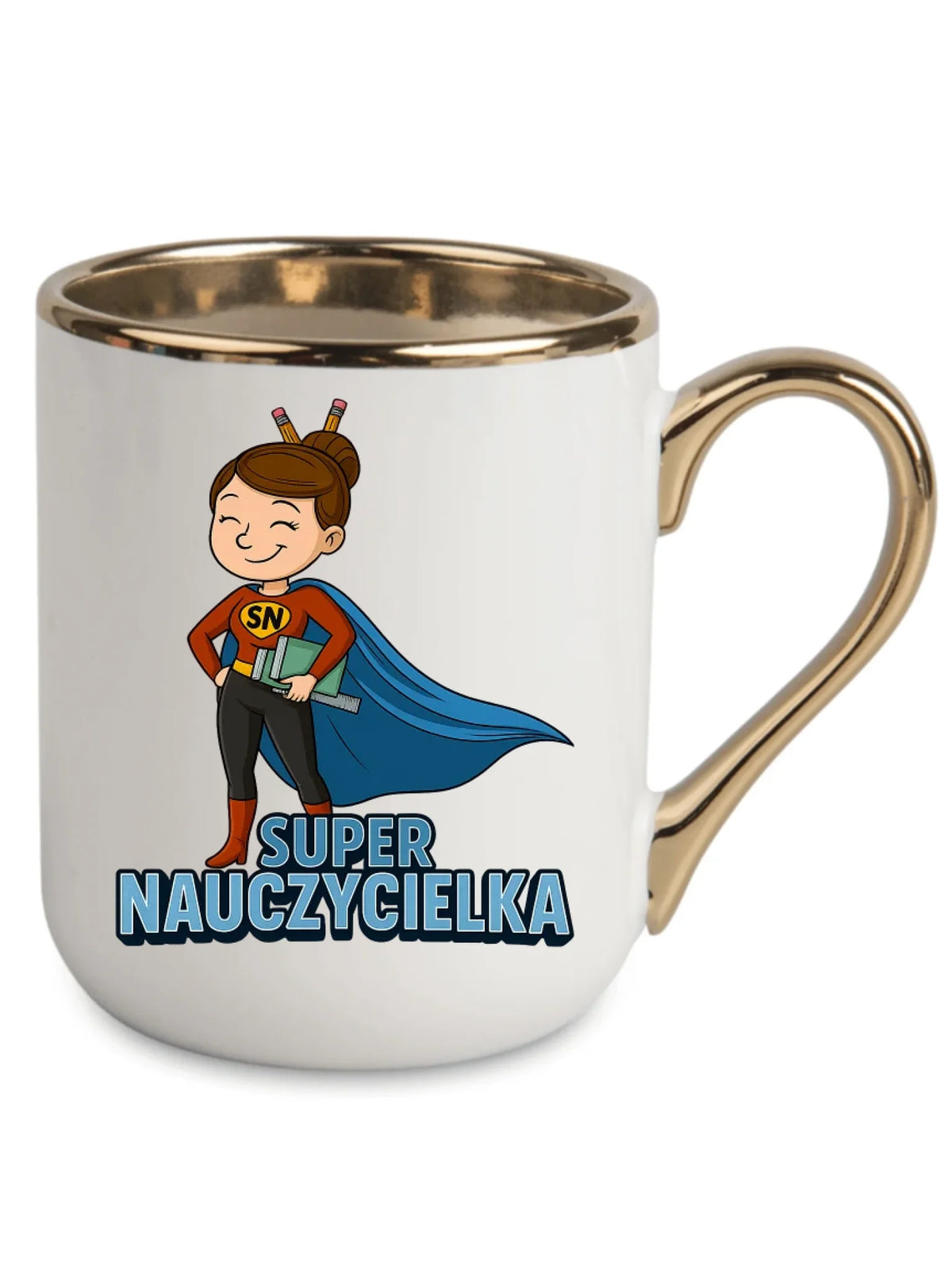 Super Nauczycielka | Kubek elegant dla nauczycielki na prezent N08