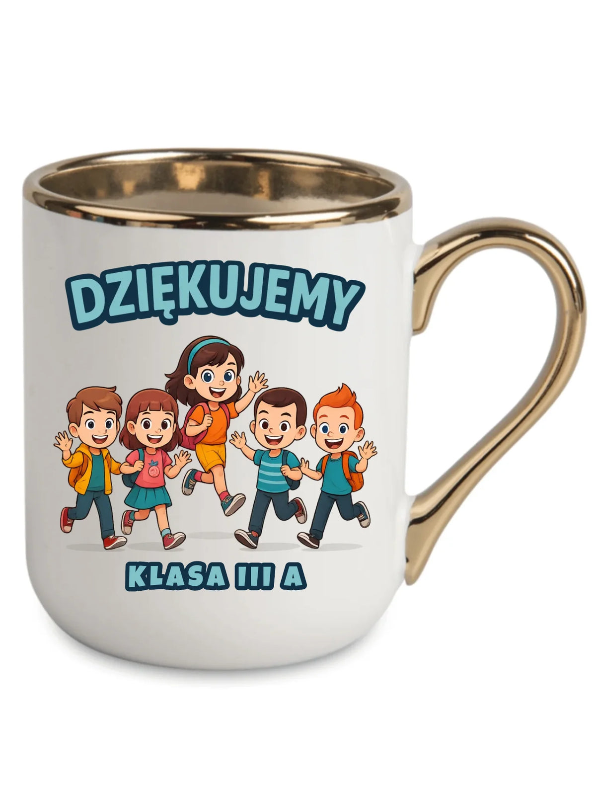 Podziękowanie od klasy dla nauczyciela | Kubek elegant prezent Zakończenie Roku Szkolnego N11