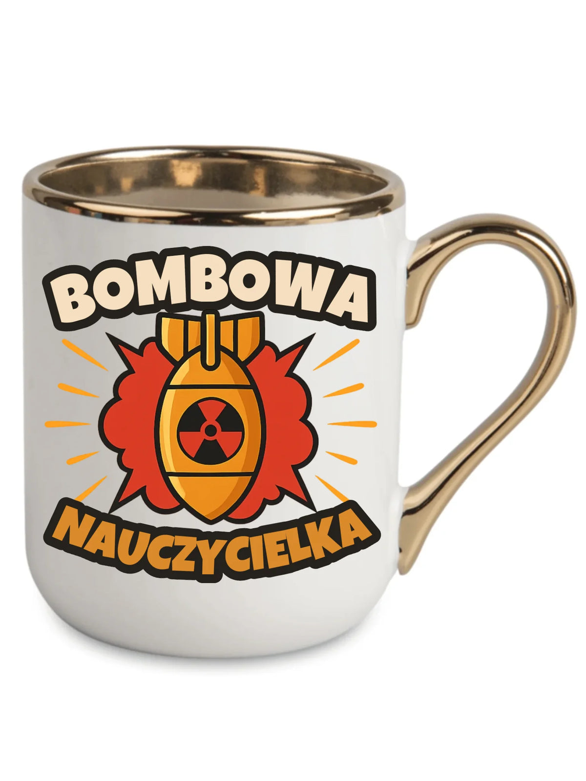 Bombowa nauczycielka | Kubek elegant prezent dla nauczycielki N34