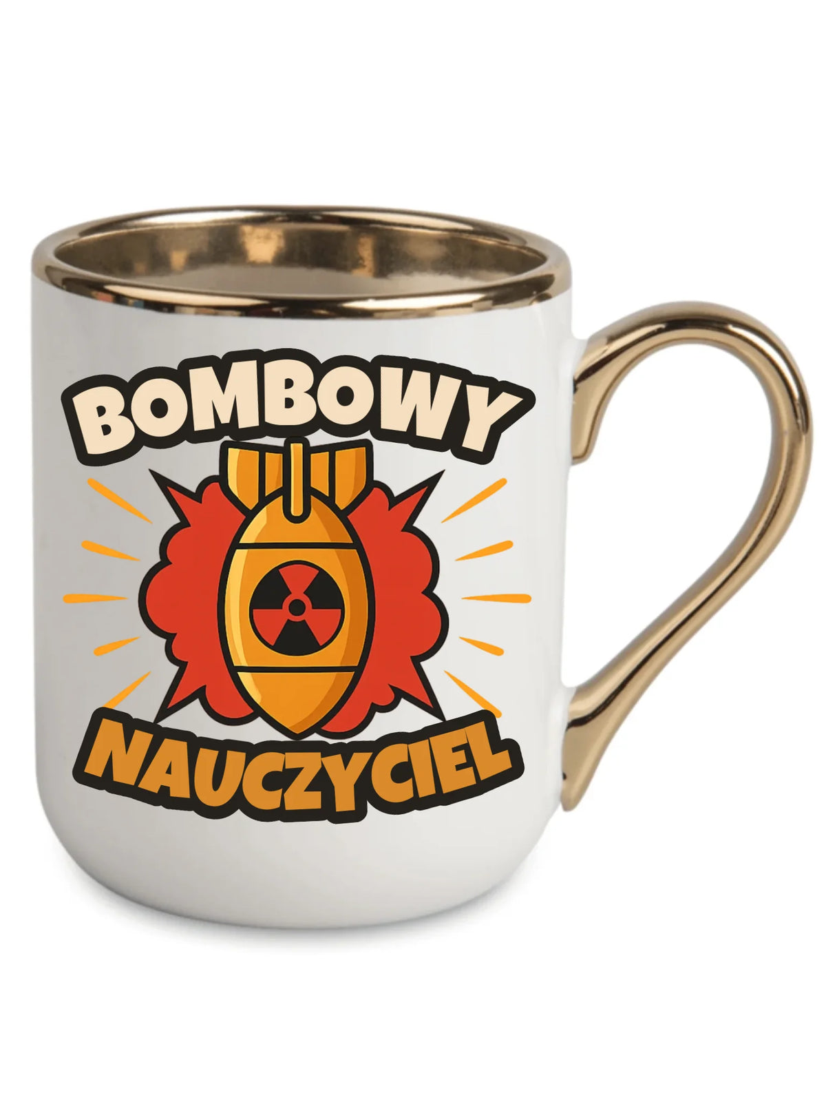 Bombowy nauczyciel | Kubek elegant prezent dla nauczyciela N36