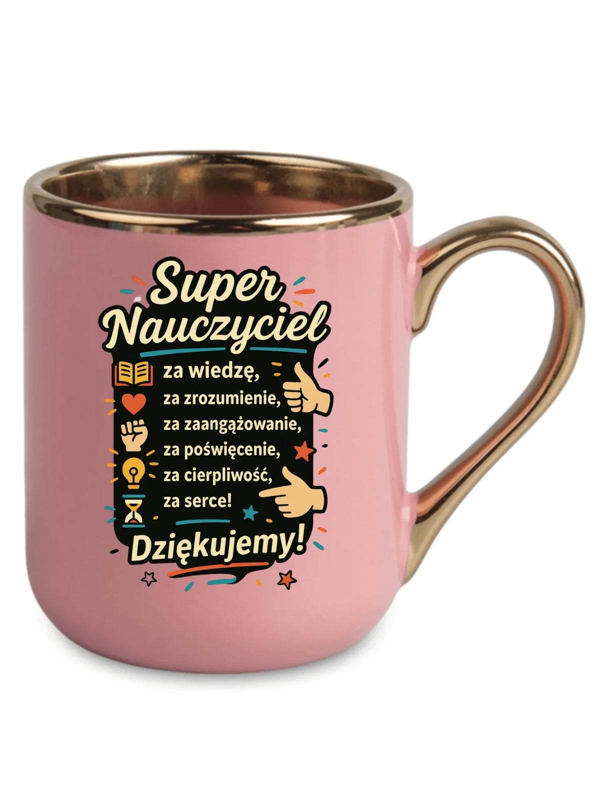 Super Nauczyciel Podziękowanie | Kubek elegant prezent na Zakończenie Roku Szkolnego N32