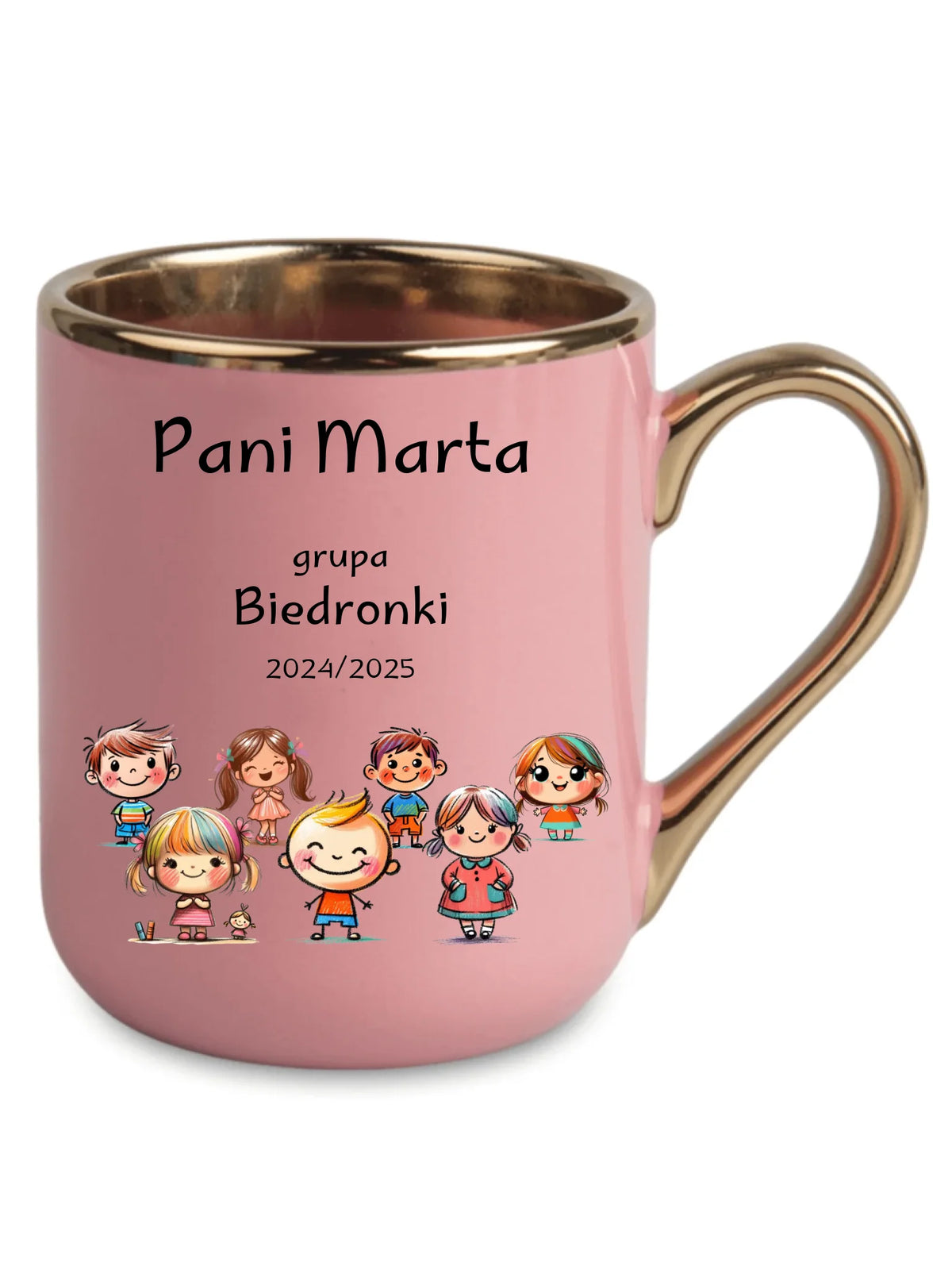 Przedszkolaki | Personalizowany kubek elegant dla nauczycielki N03