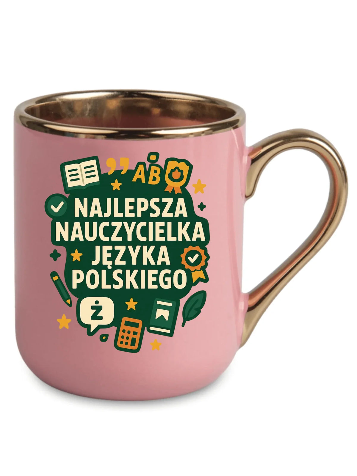 Najlepsza nauczycielka języka polskiego | Kubek elegant na prezent N75