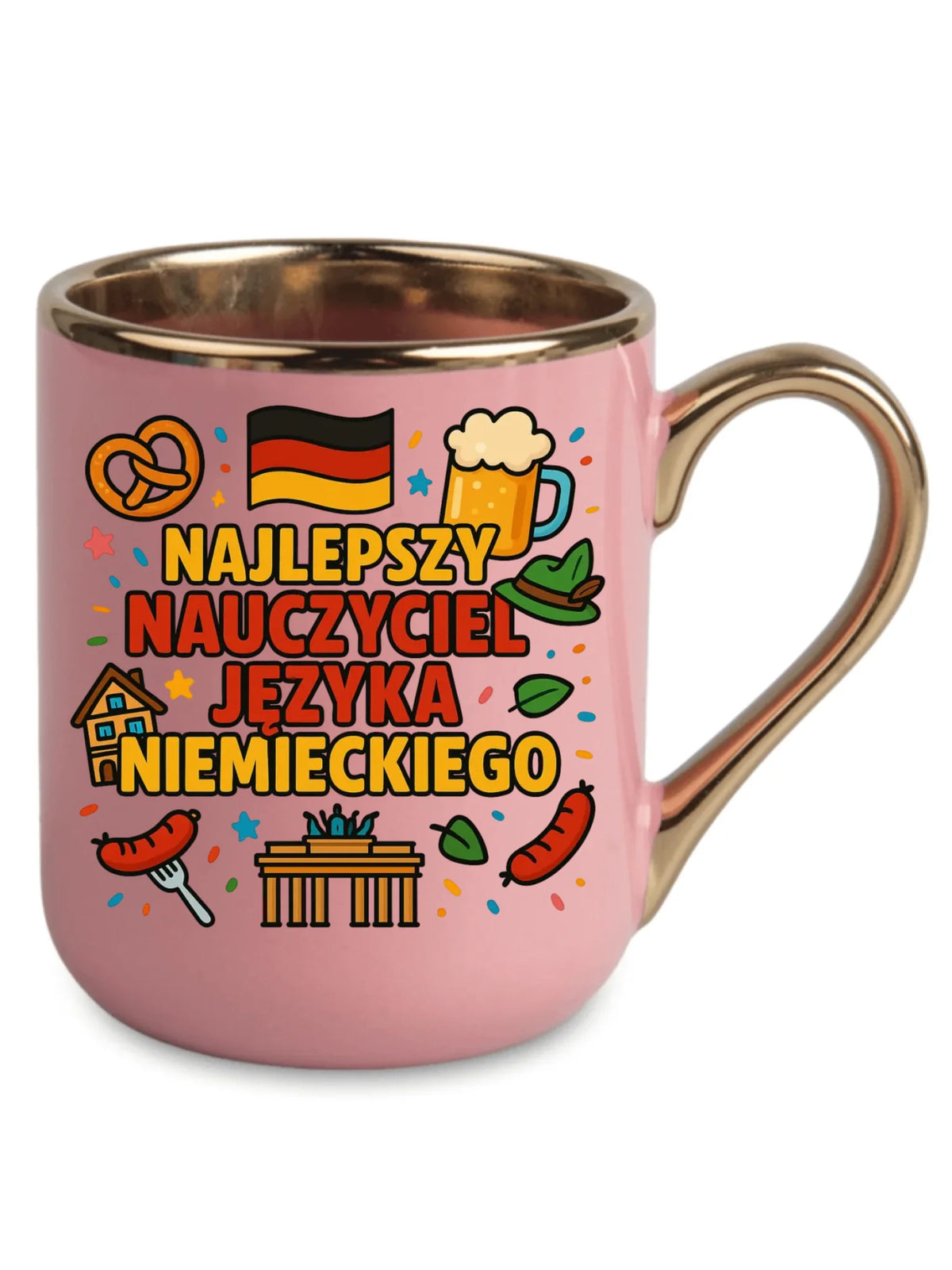 Najlepszy nauczyciel języka niemieckiego | Kubek elegant na prezent N54