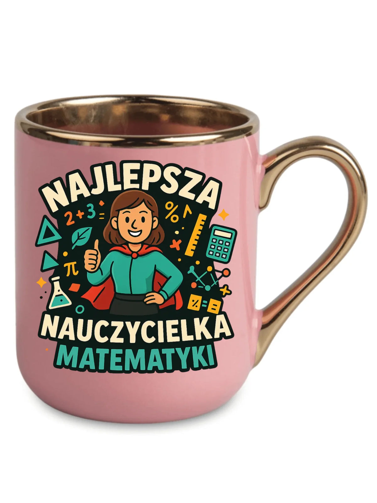 Najlepsza nauczycielka matematyki | Kubek elegant prezent nauczyciel N46