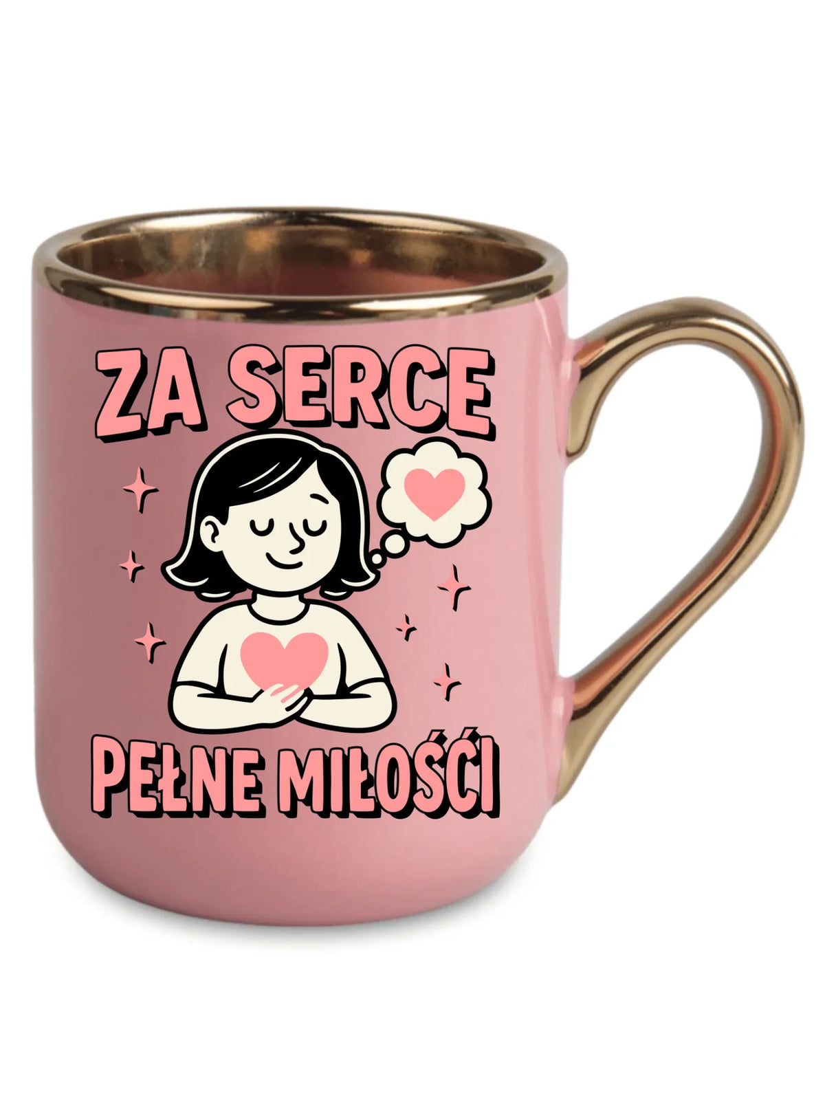 Za serce pełne miłości | Kubek elegant dla nauczycielki na prezent N17