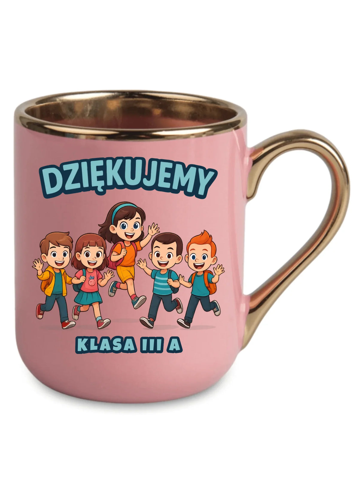 Podziękowanie od klasy dla nauczyciela | Kubek elegant prezent Zakończenie Roku Szkolnego N11