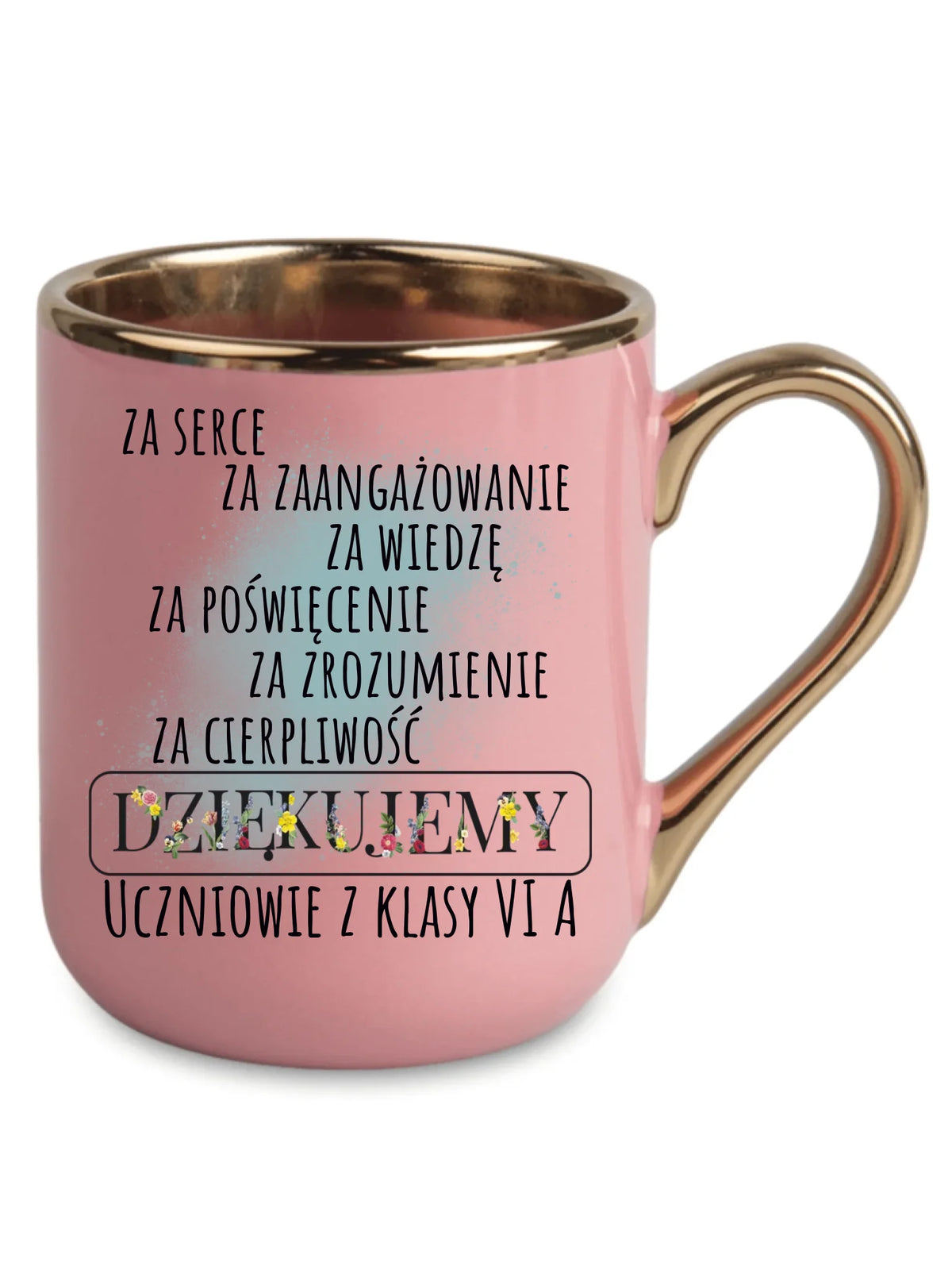 Podziękowanie dla nauczyciela od klasy na prezent | Kubek elegant N06