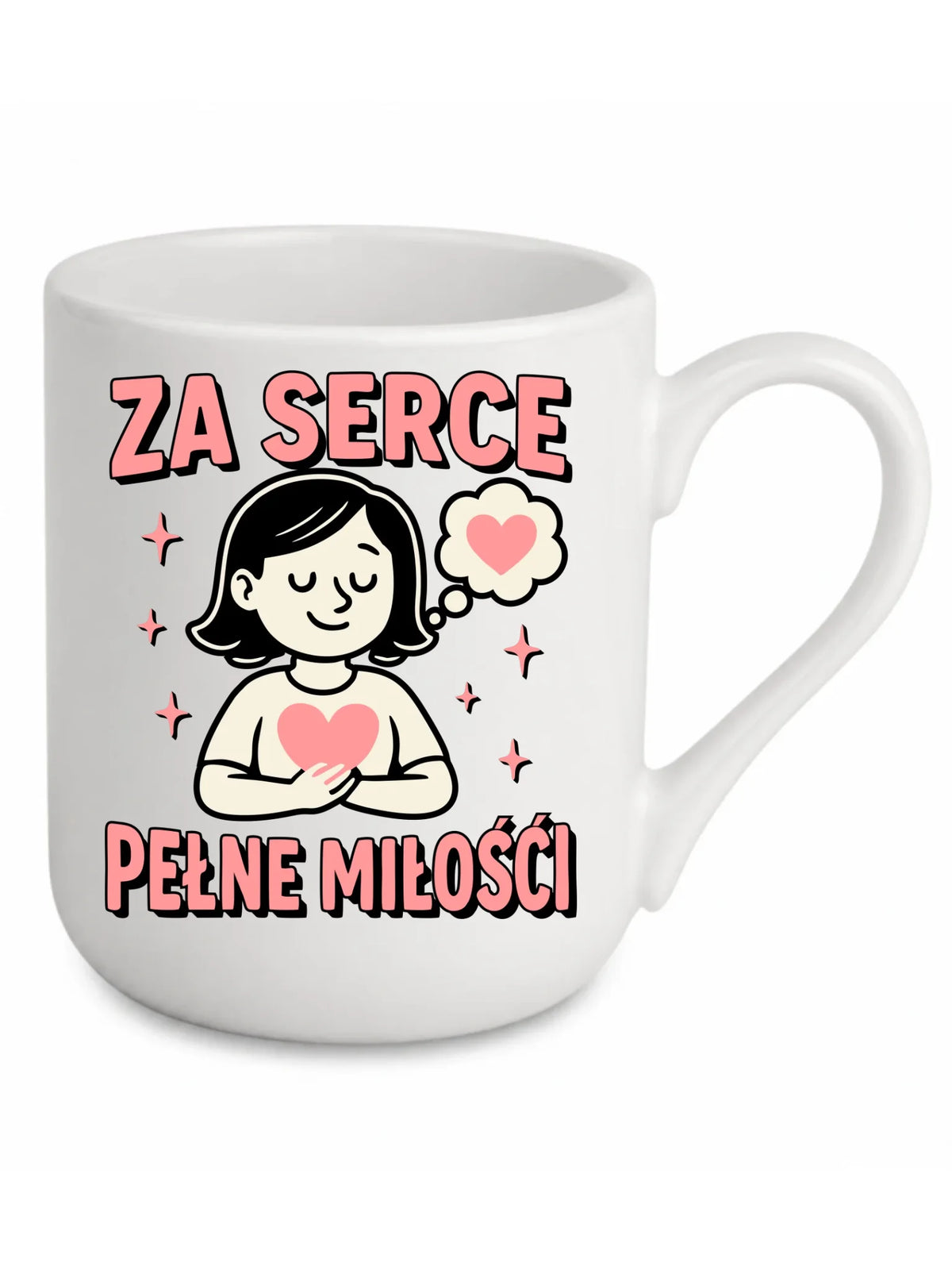 Za serce pełne miłości | Kubek elegant dla nauczycielki na prezent N17