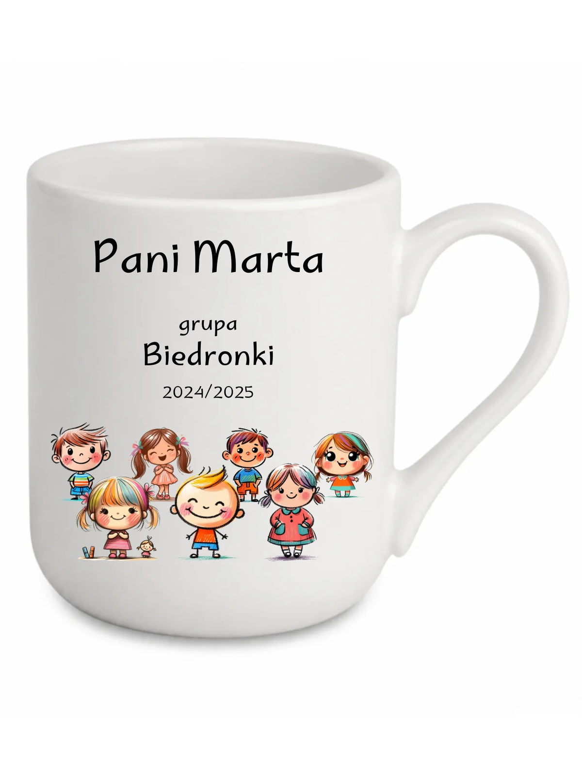 Przedszkolaki | Personalizowany kubek elegant dla nauczycielki N03