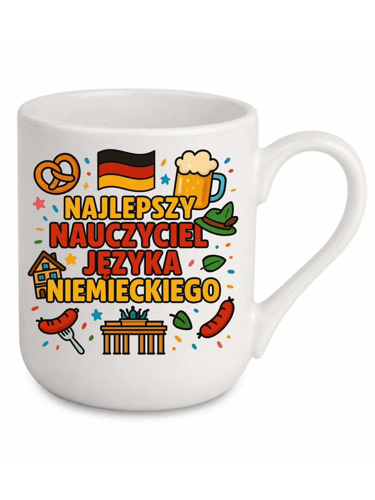 Najlepszy nauczyciel języka niemieckiego | Kubek elegant na prezent N54