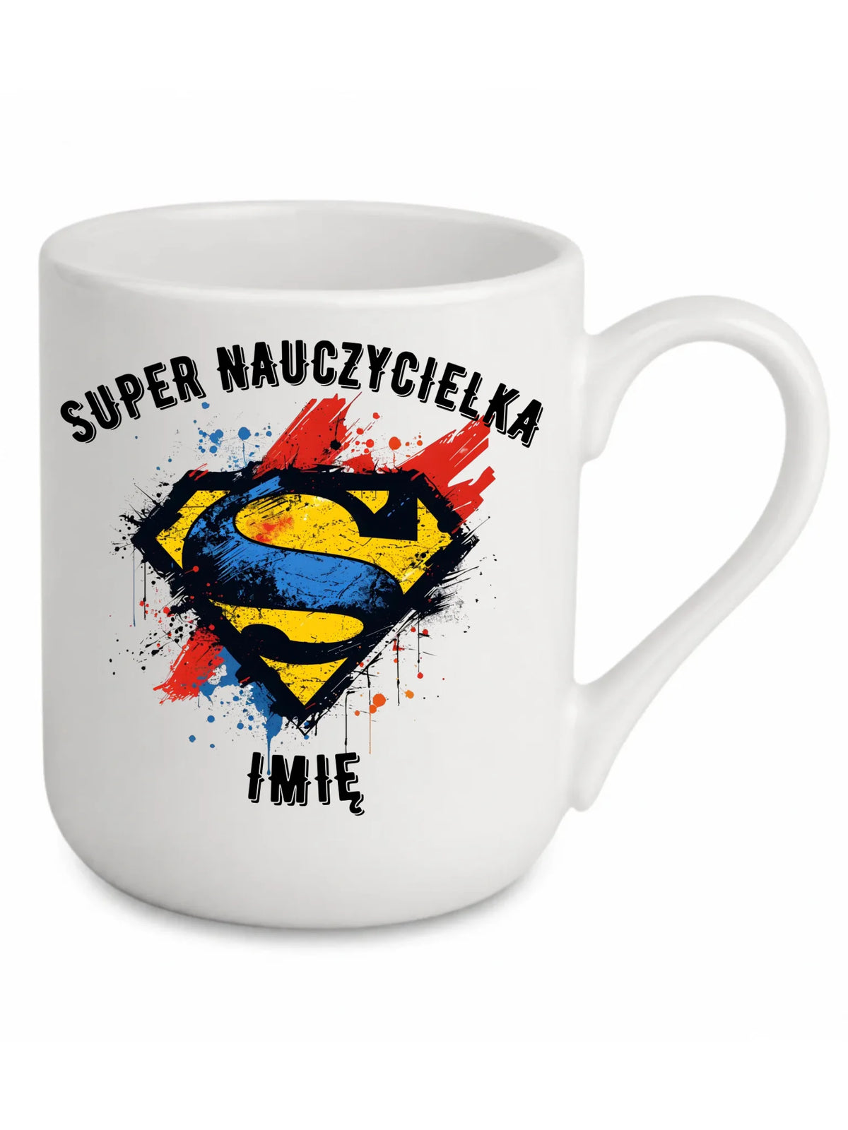 Super nauczycielka | Kubek elegant z imieniem na prezent dla nauczycielki N27