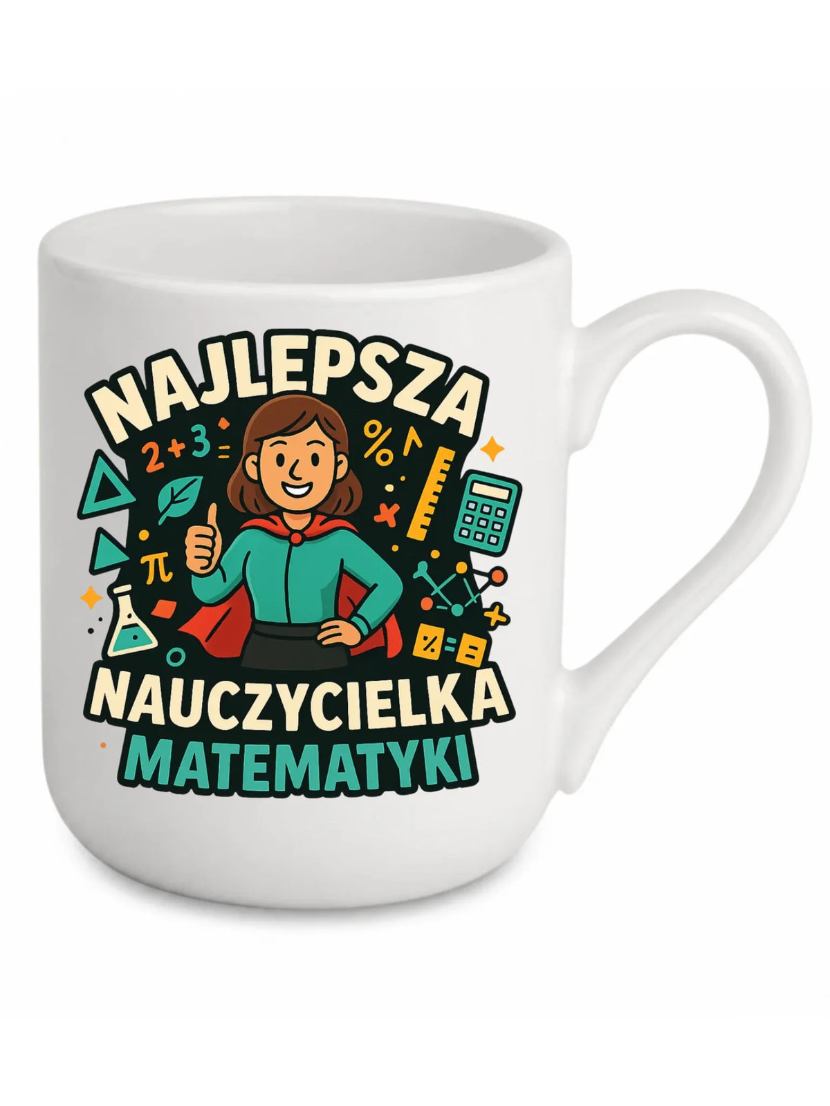 Najlepsza nauczycielka matematyki | Kubek elegant prezent nauczyciel N46