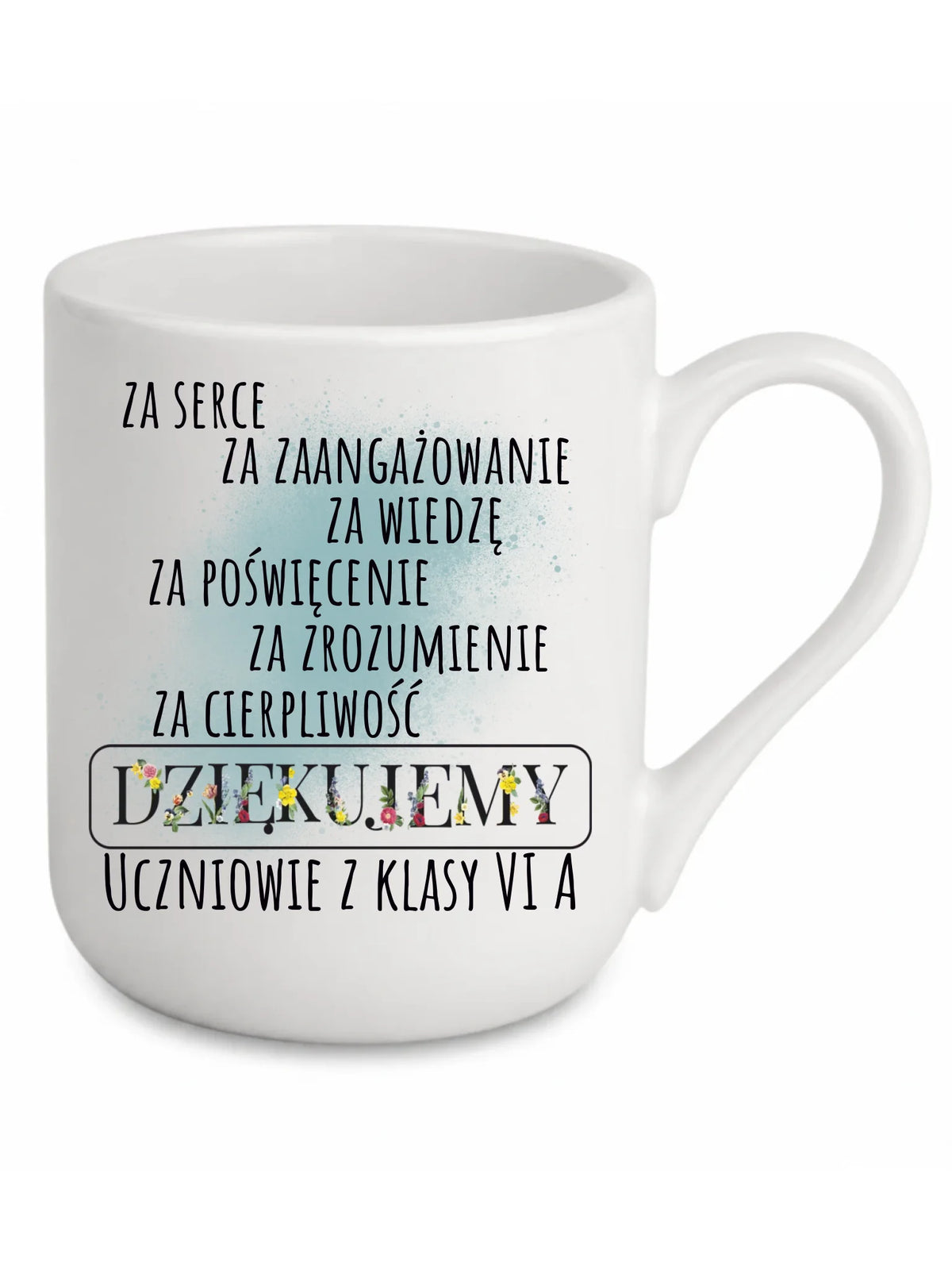 Podziękowanie dla nauczyciela od klasy na prezent | Kubek elegant N06