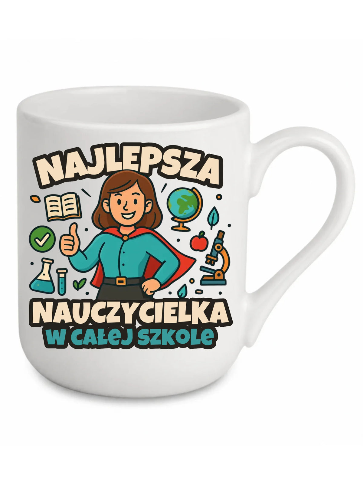 Najlepsza nauczycielka w całej szkole | Kubek elegant prezent nauczyciel N45