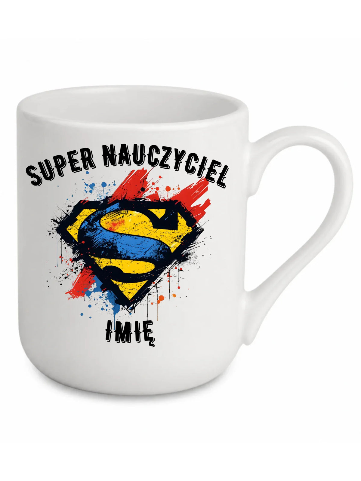 Super nauczyciel | Kubek elegant z imieniem na prezent dla nauczyciela N28