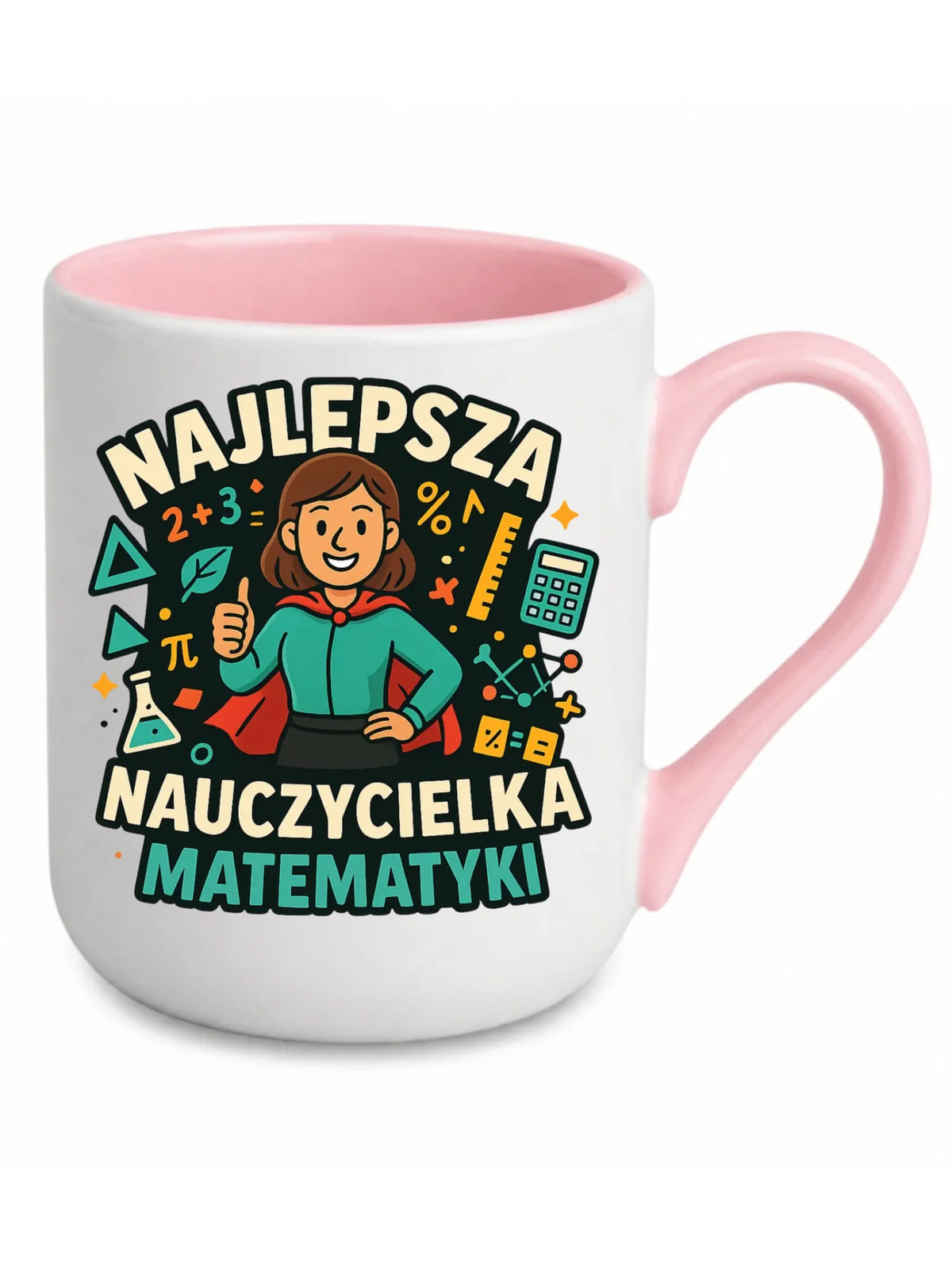 Najlepsza nauczycielka matematyki | Kubek elegant prezent nauczyciel N46