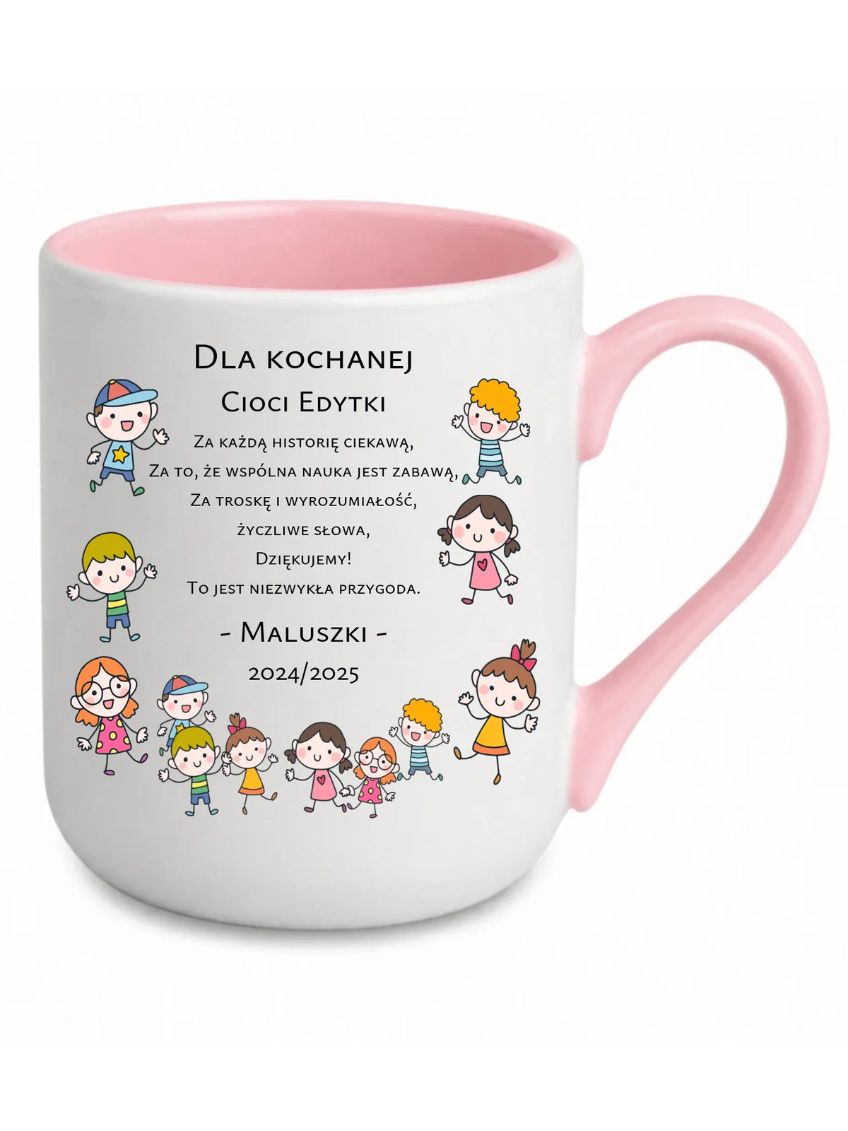 Podziękowanie od przedszkolaków | Kubek elegant dla nauczyciela N07