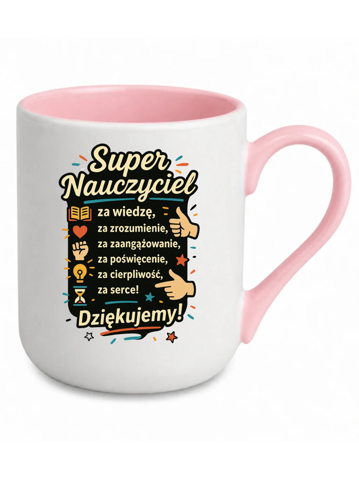 Super Nauczyciel Podziękowanie | Kubek elegant prezent na Zakończenie Roku Szkolnego N32