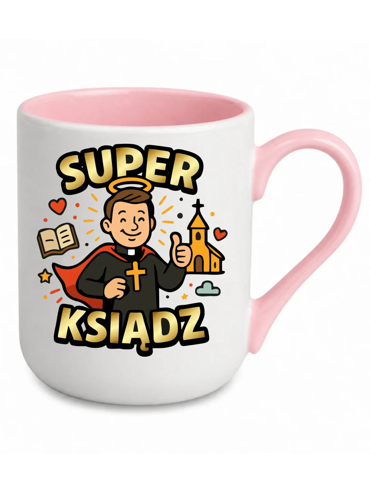 Super ksiądz | Kubek elegant prezent dla księdza N37