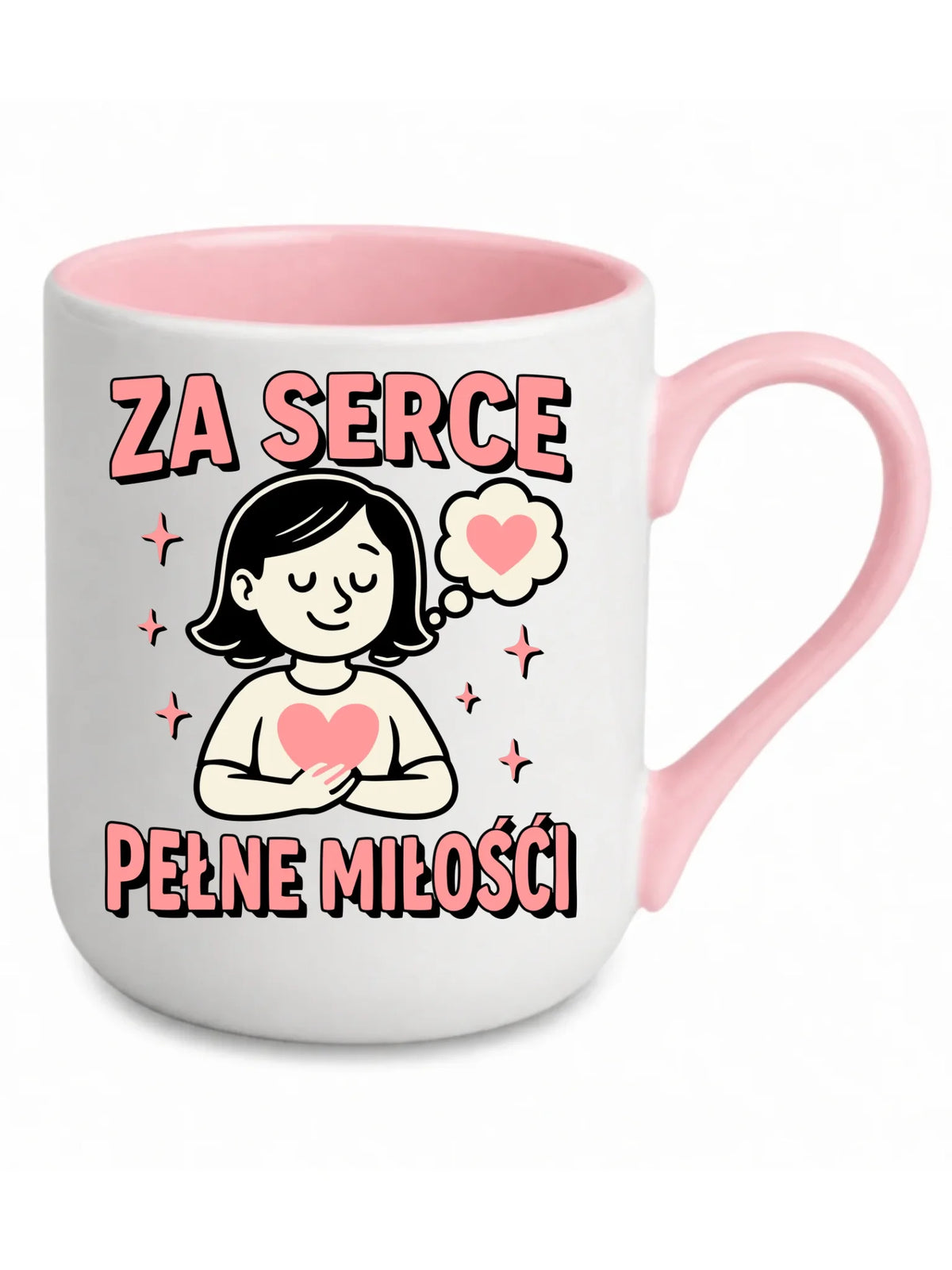 Za serce pełne miłości | Kubek elegant dla nauczycielki na prezent N17