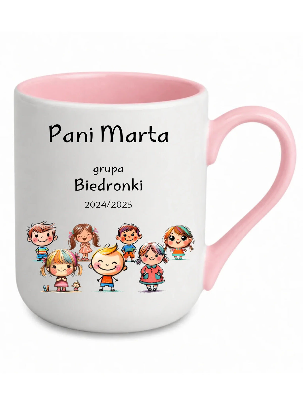 Przedszkolaki | Personalizowany kubek elegant dla nauczycielki N03